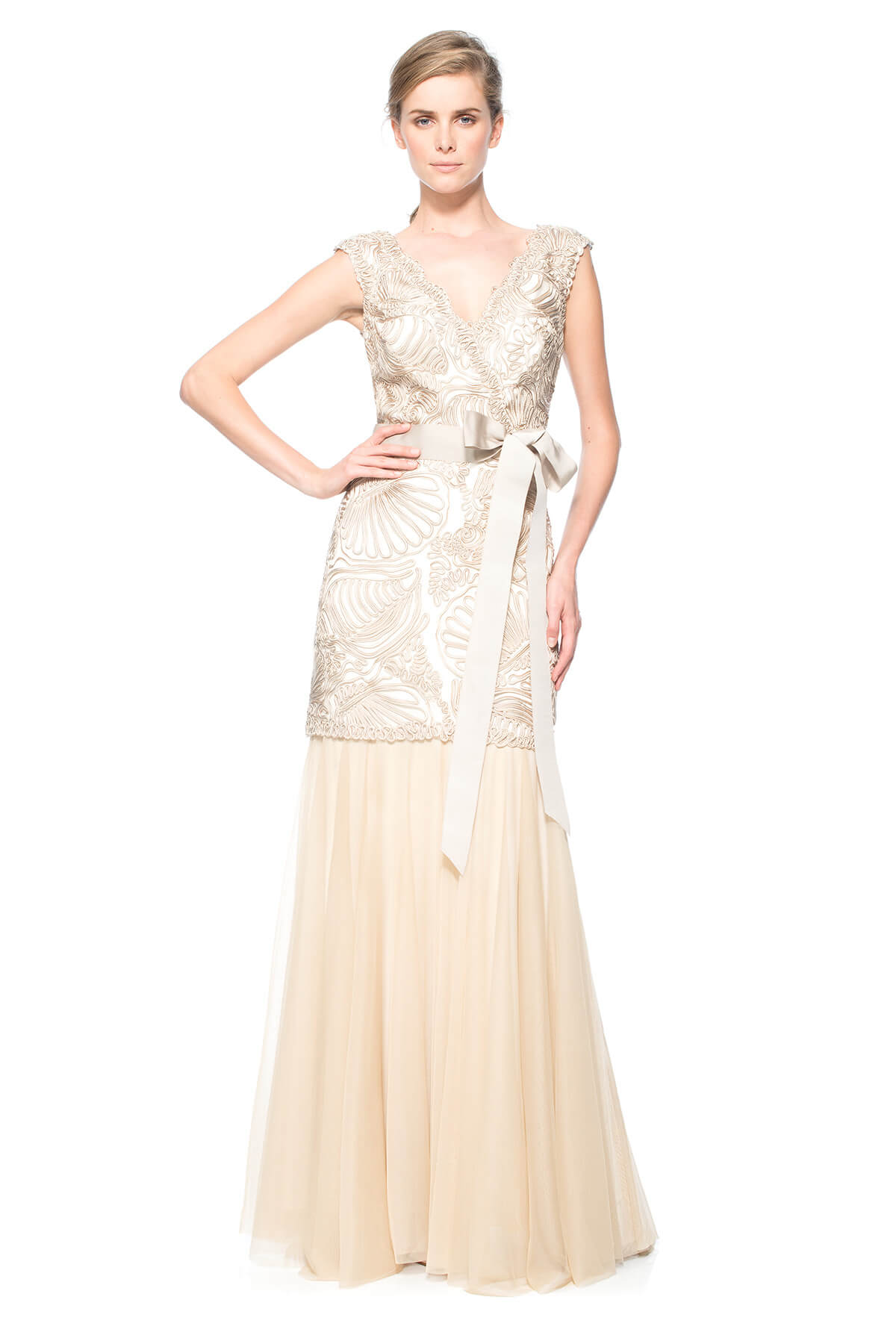 Passementerie Seashell and Tulle Gown
