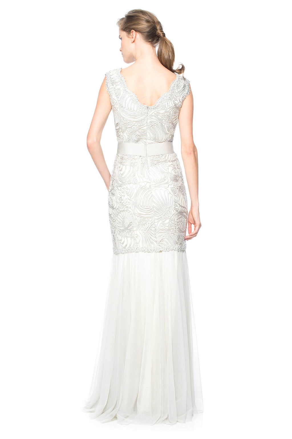 Passementerie Seashell and Tulle Gown