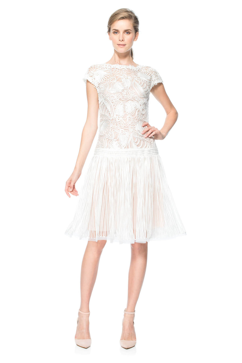 Passementerie Seashell Drop Waist Dress