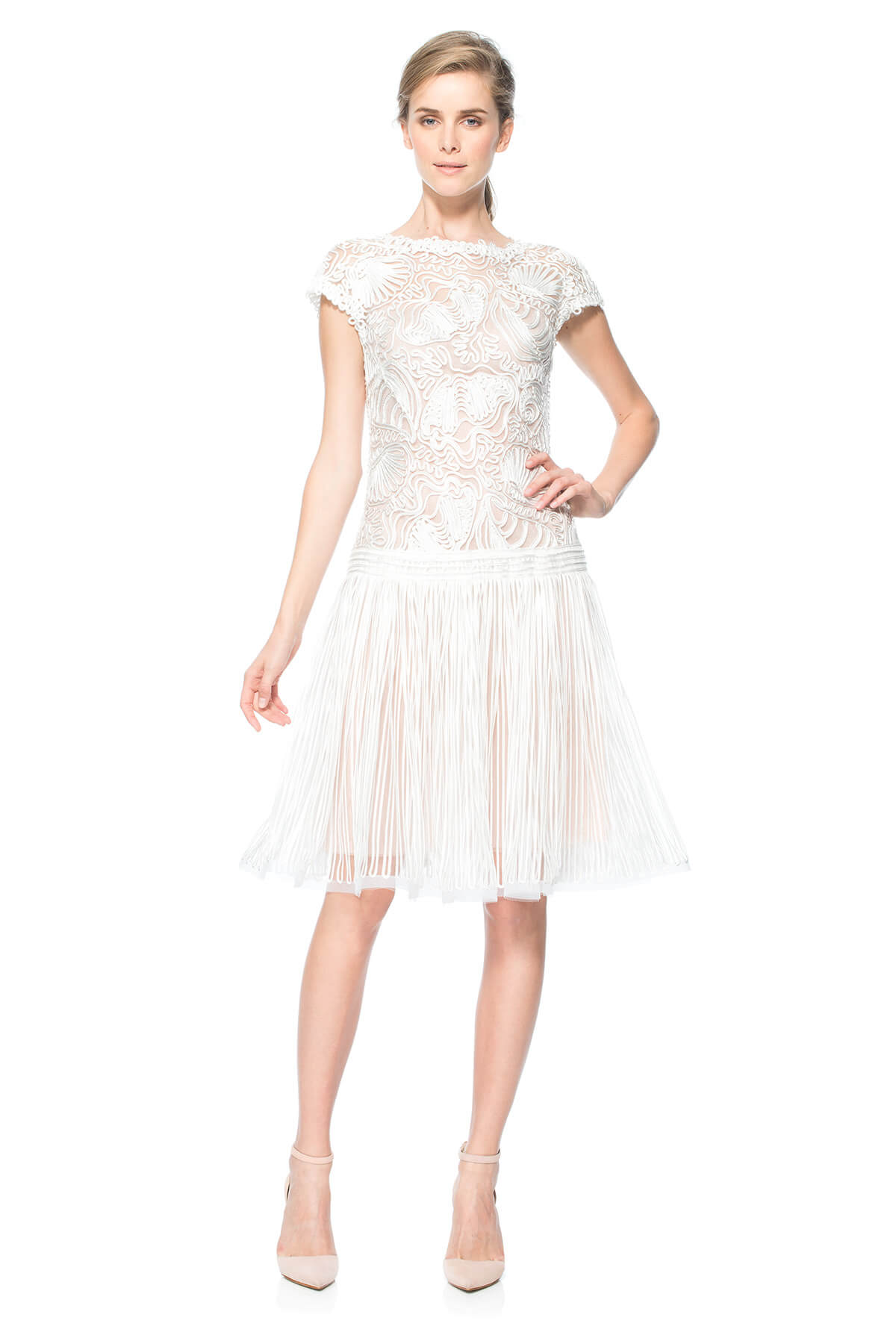 Passementerie Seashell Drop Waist Dress