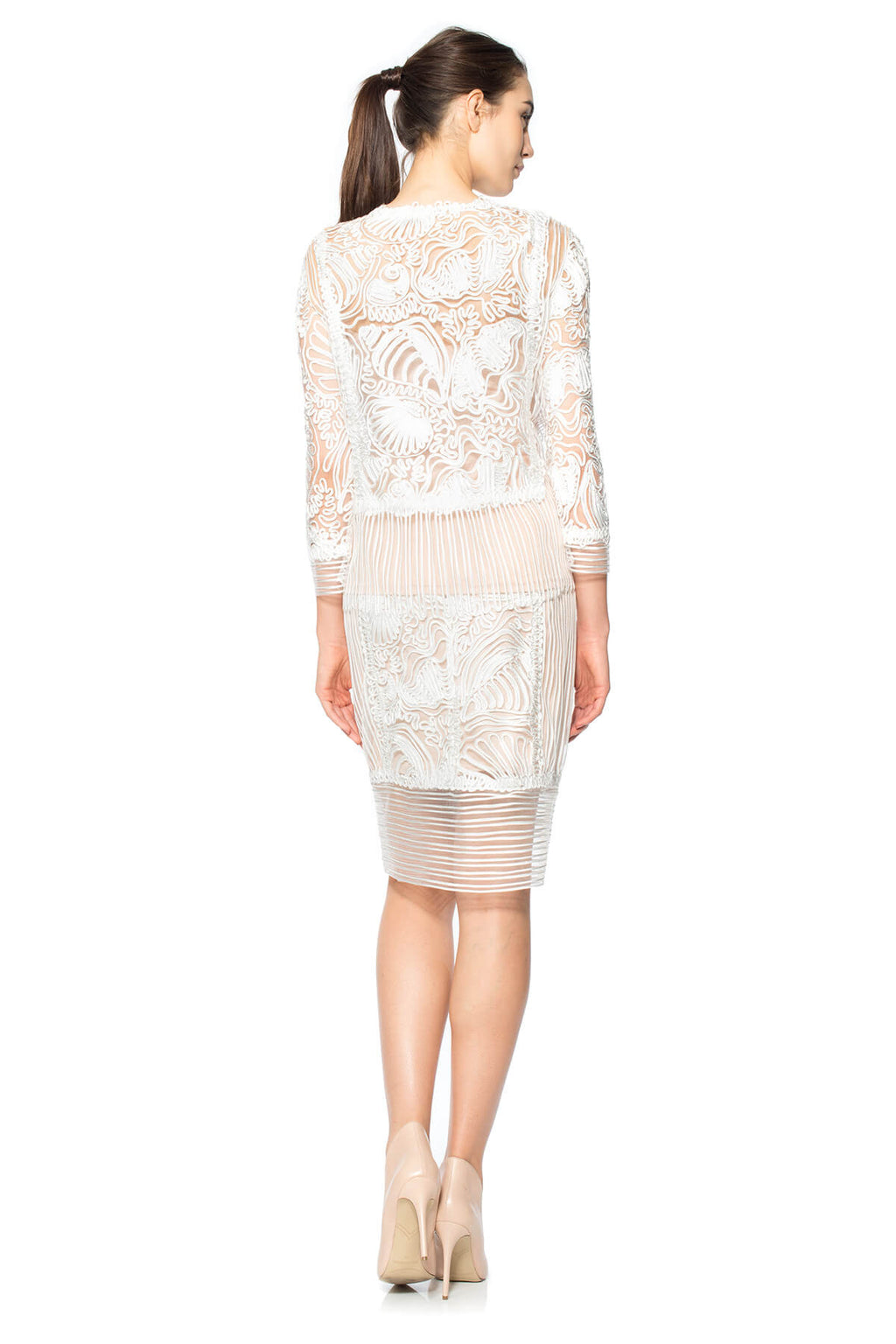 Passementerie Seashell Embroidered Tulle Jacket