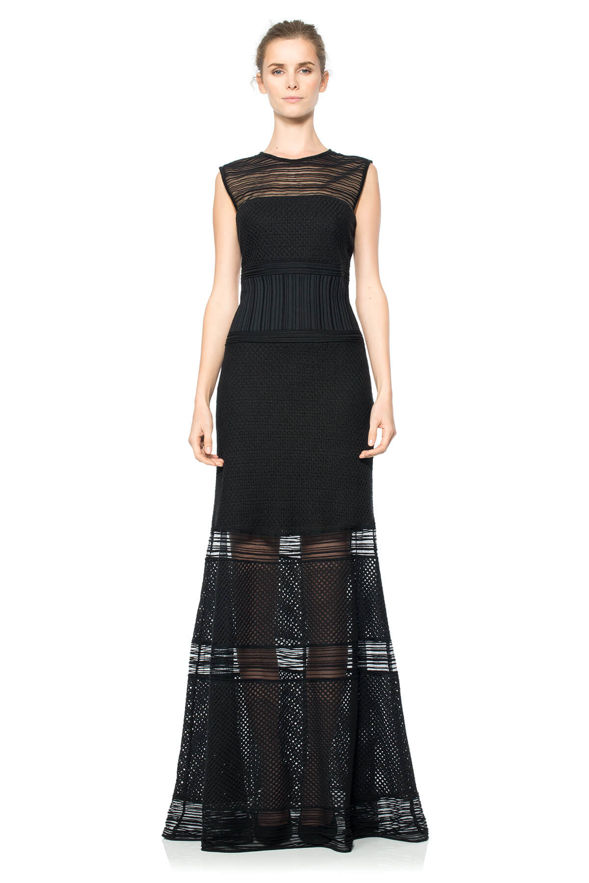 Crochet and Embroidered Knit Collage Gown