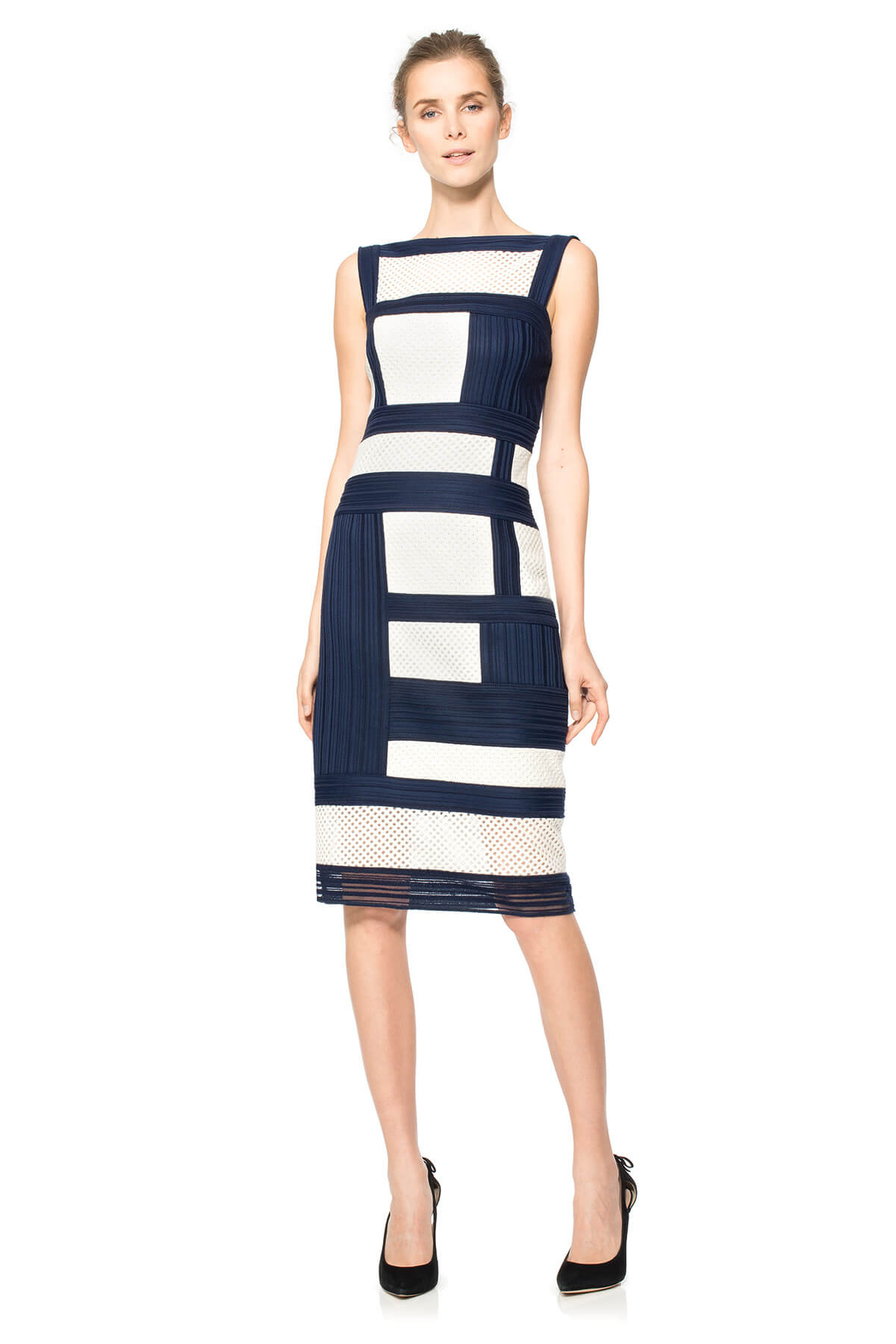Crochet and Embroidered Knit Collage Sheath