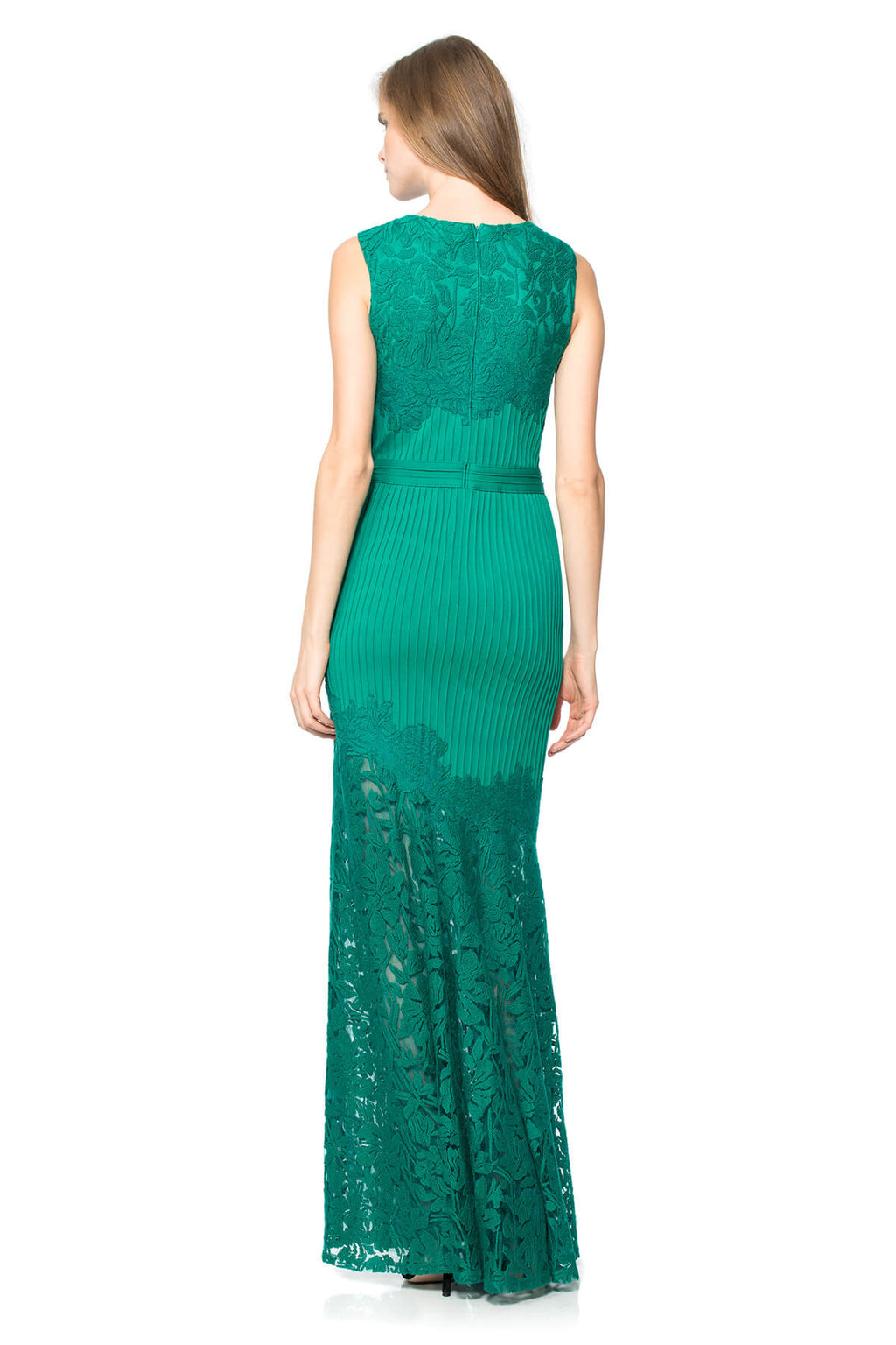 Pintucked Jersey Gown