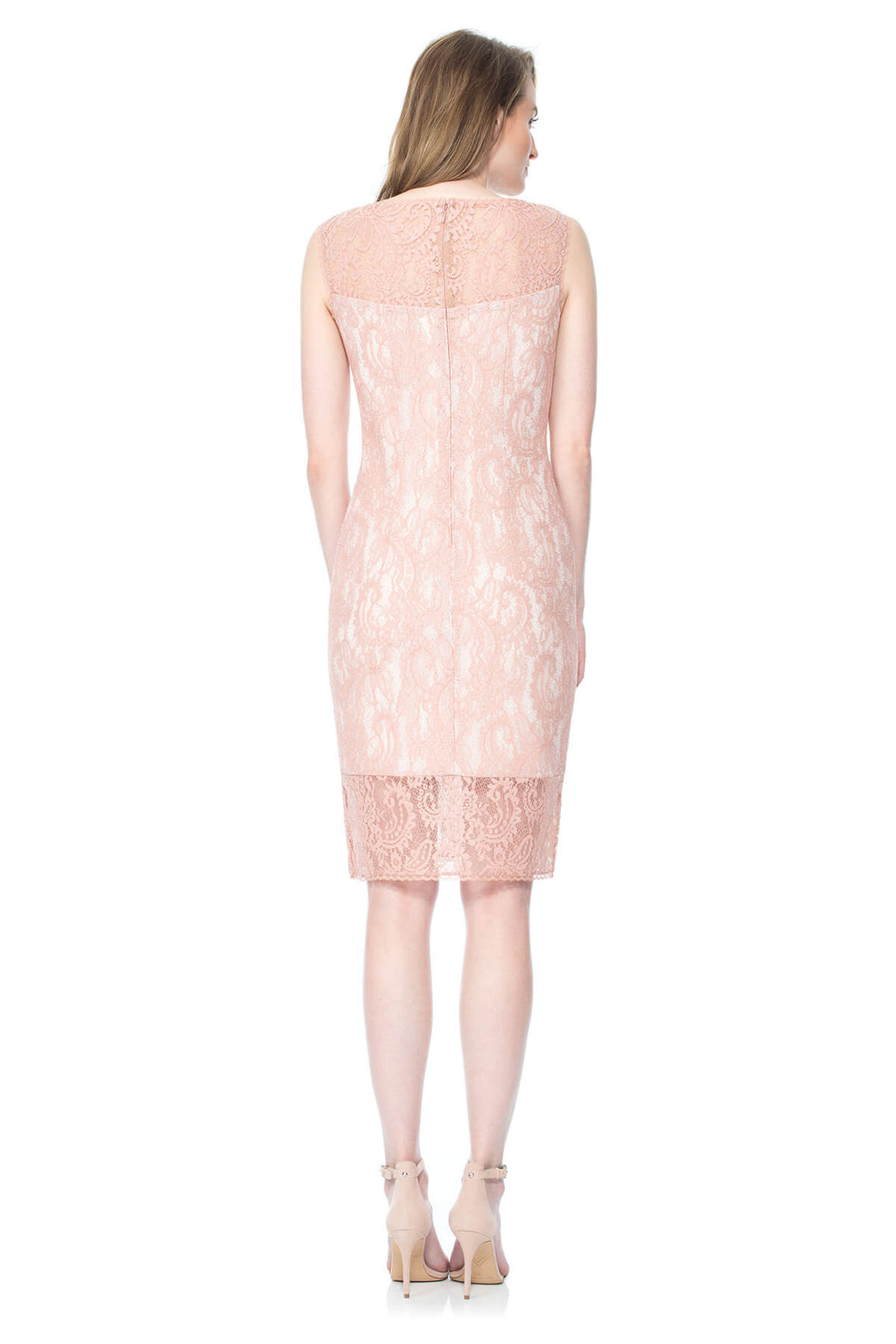Corded Lace Bateau Sheath