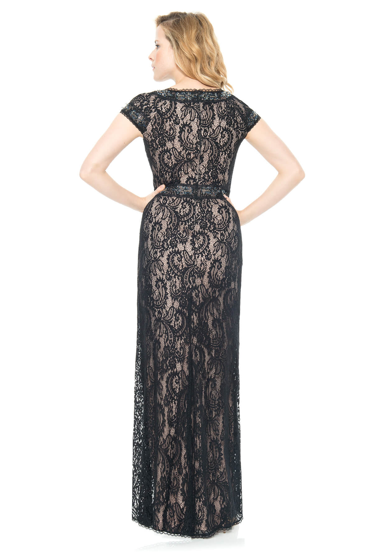 ジャンシロ様オーダー品 Corded Lace Cap Sleeve Gown – Tadashi Shoji Official Online Boutique
