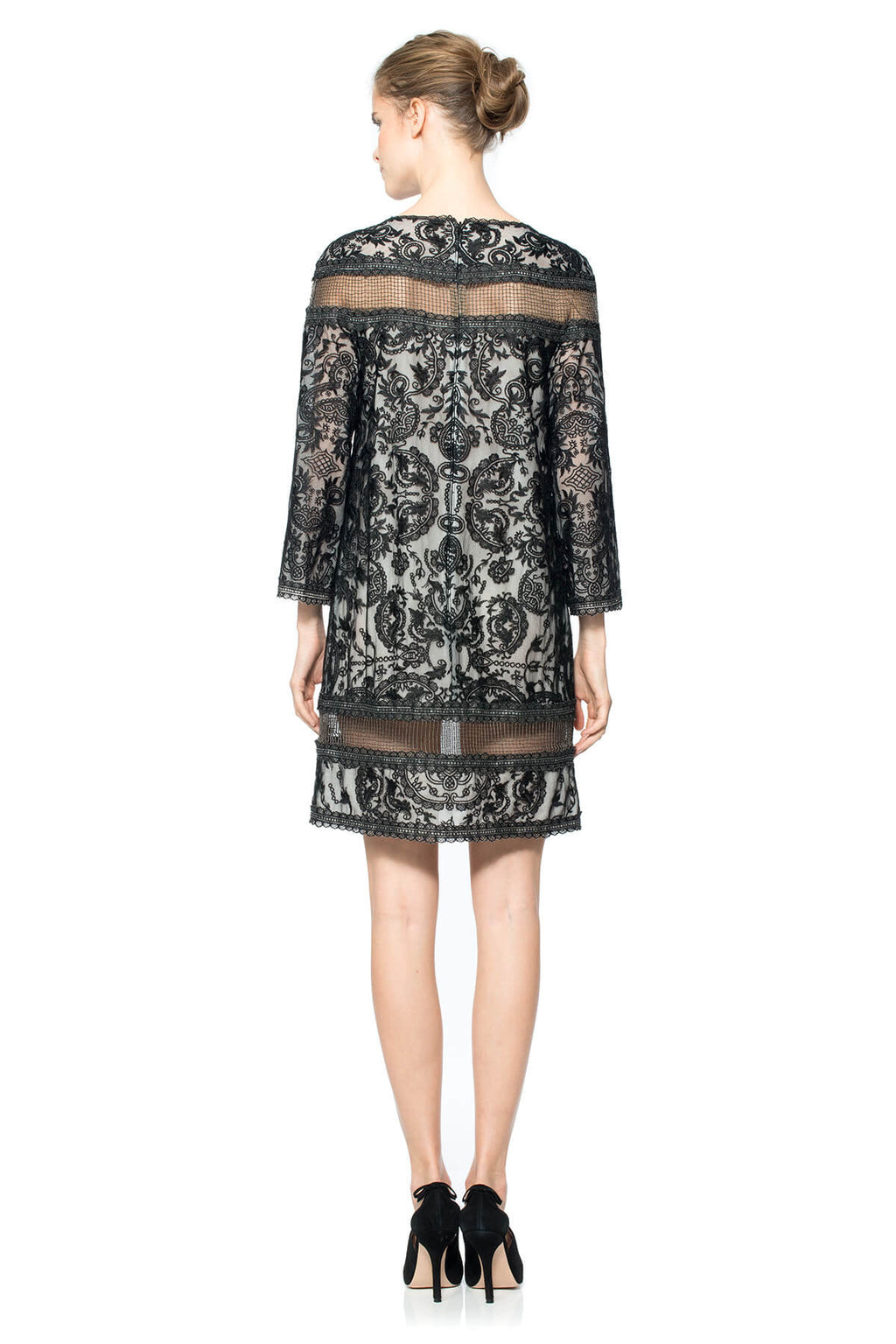 Silver Chain Mesh Tunic Dress