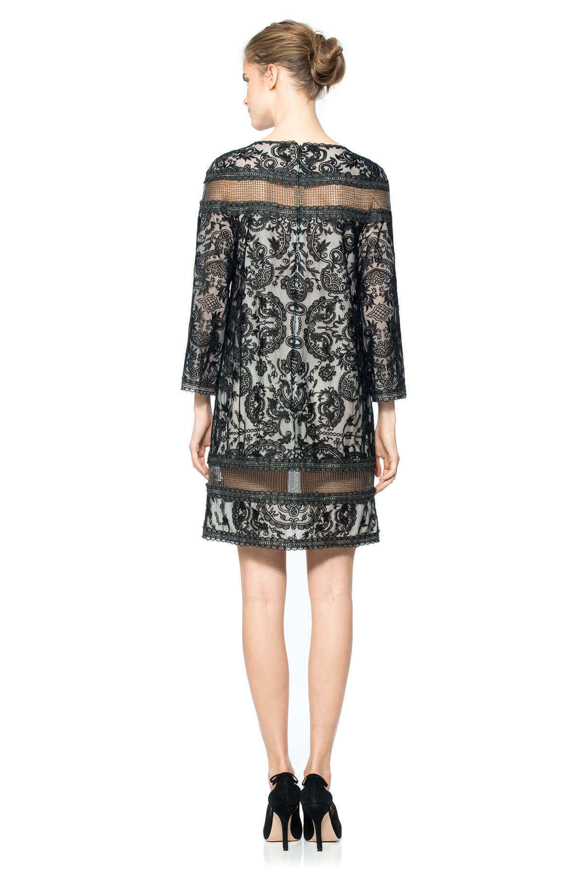 Silver Chain Mesh Tunic Dress