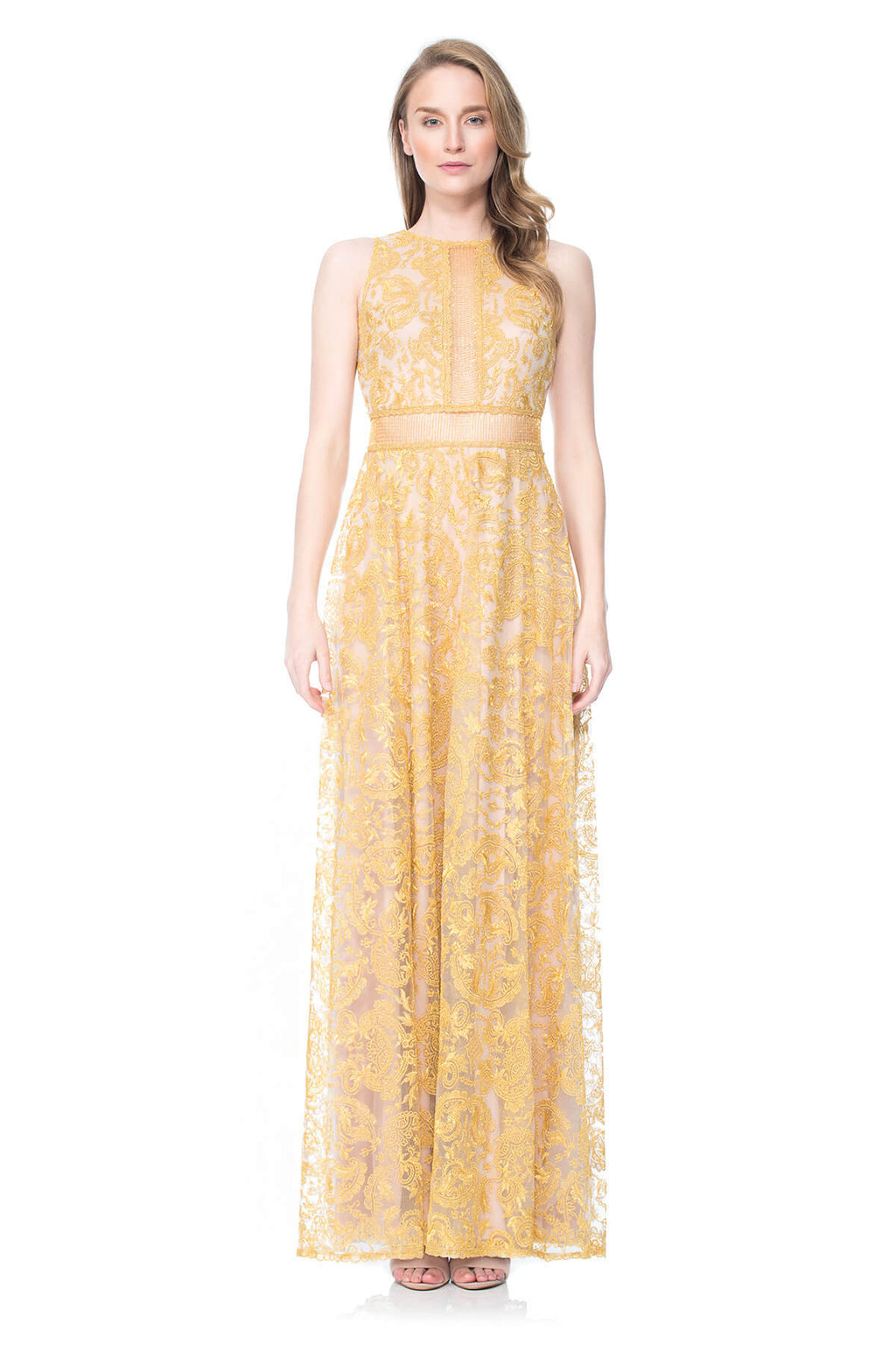 Gold Chain Mesh Gown