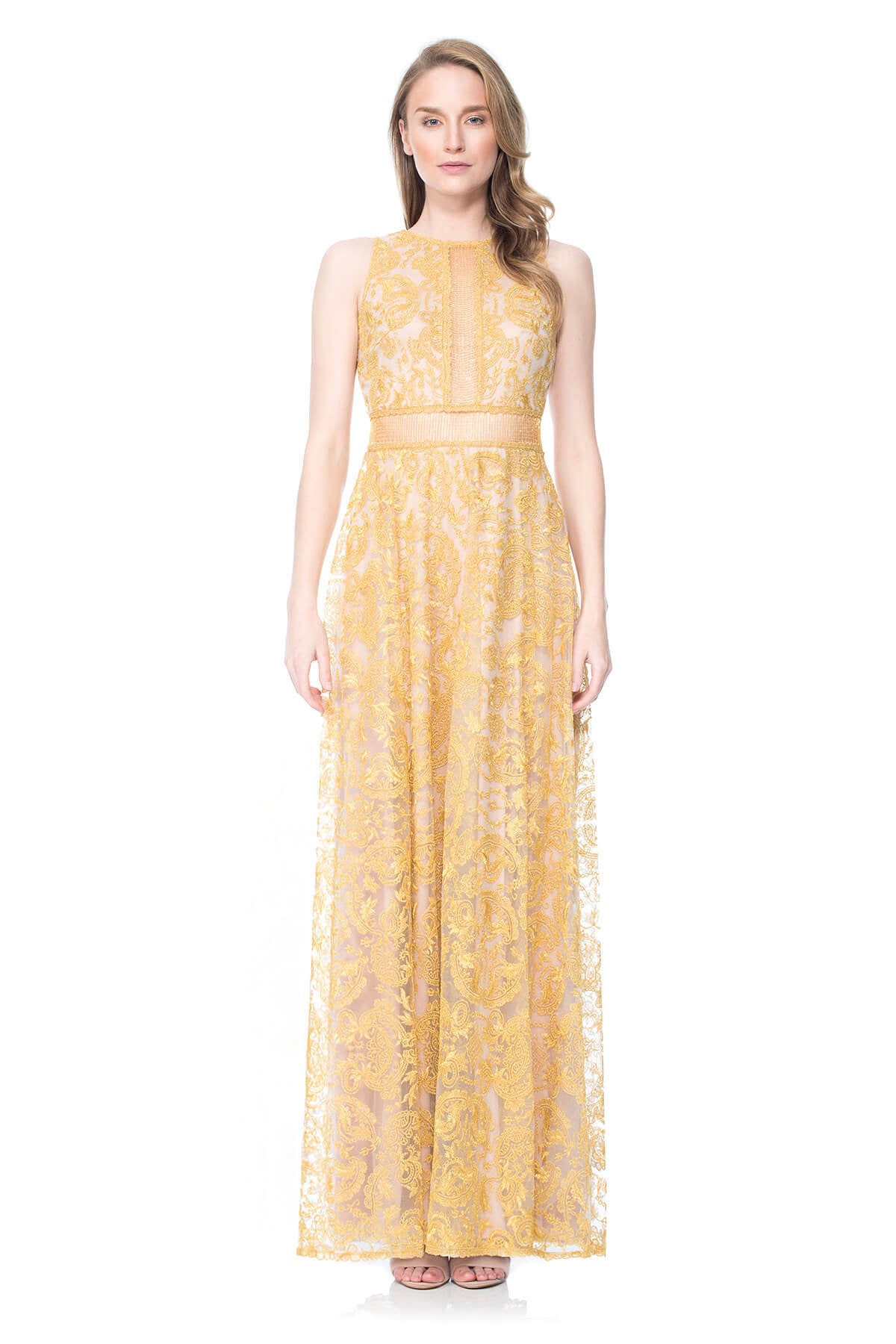 Gold Chain Mesh Gown