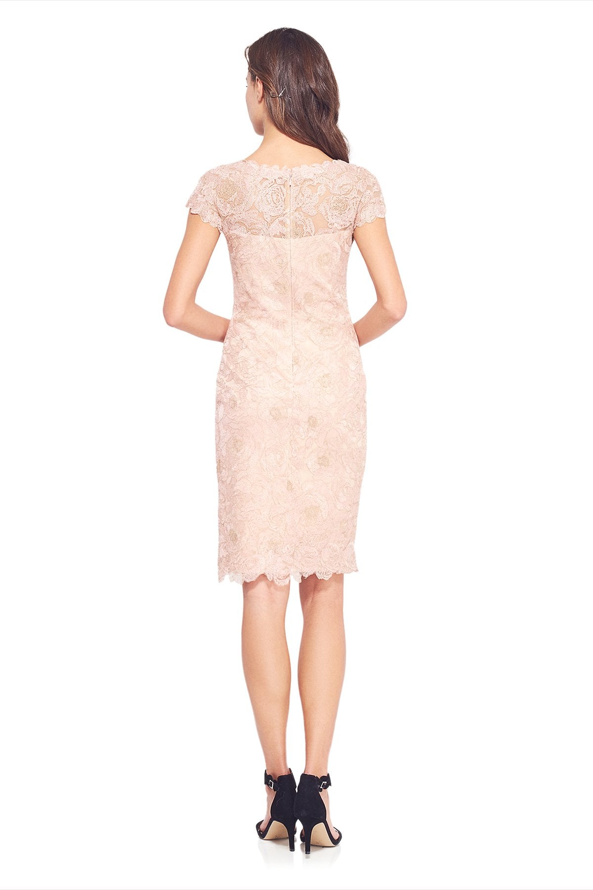 Rose Motif Sheath Dress
