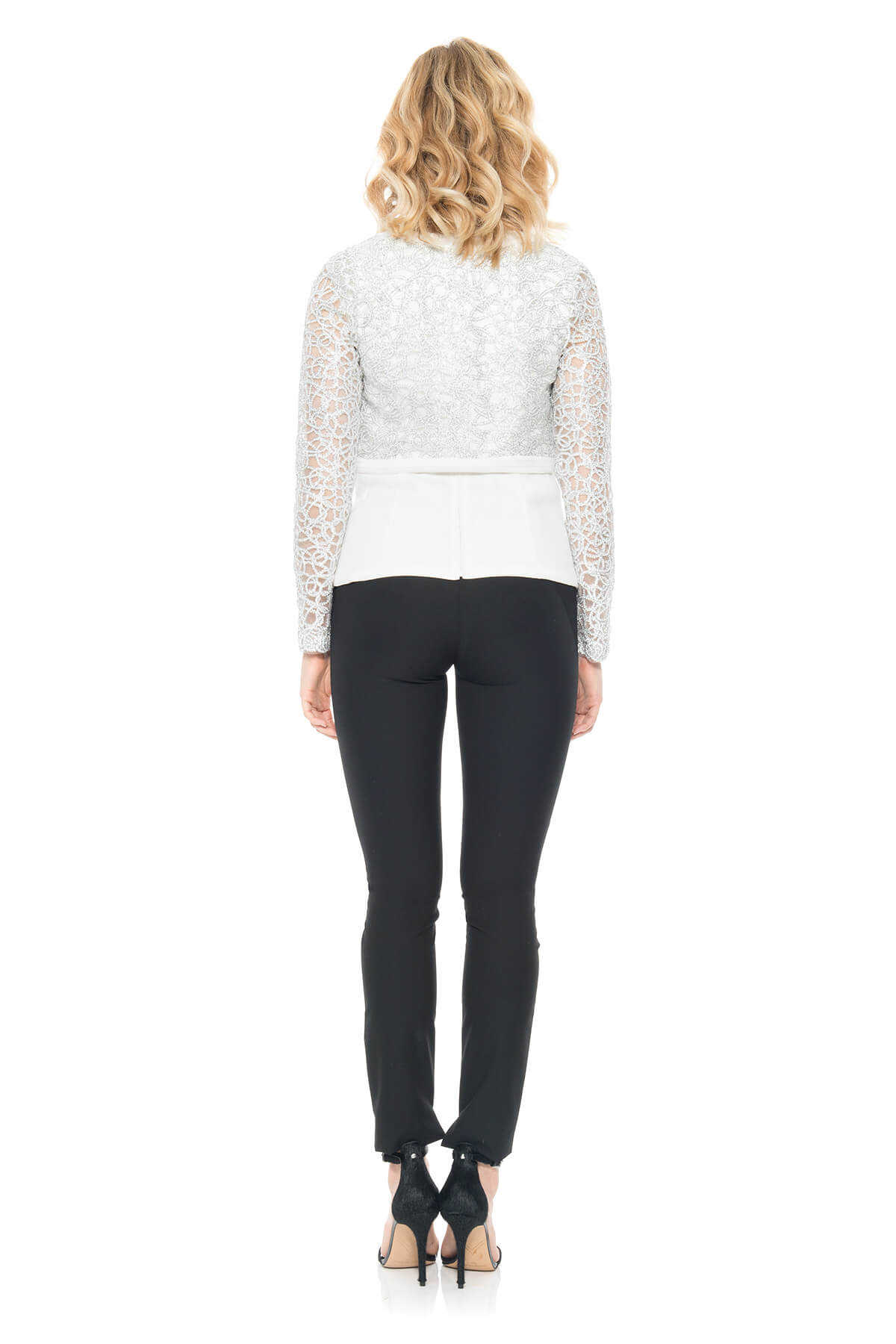 Tadashi Shoji - Coiled Embroidery on Tulle Jacket