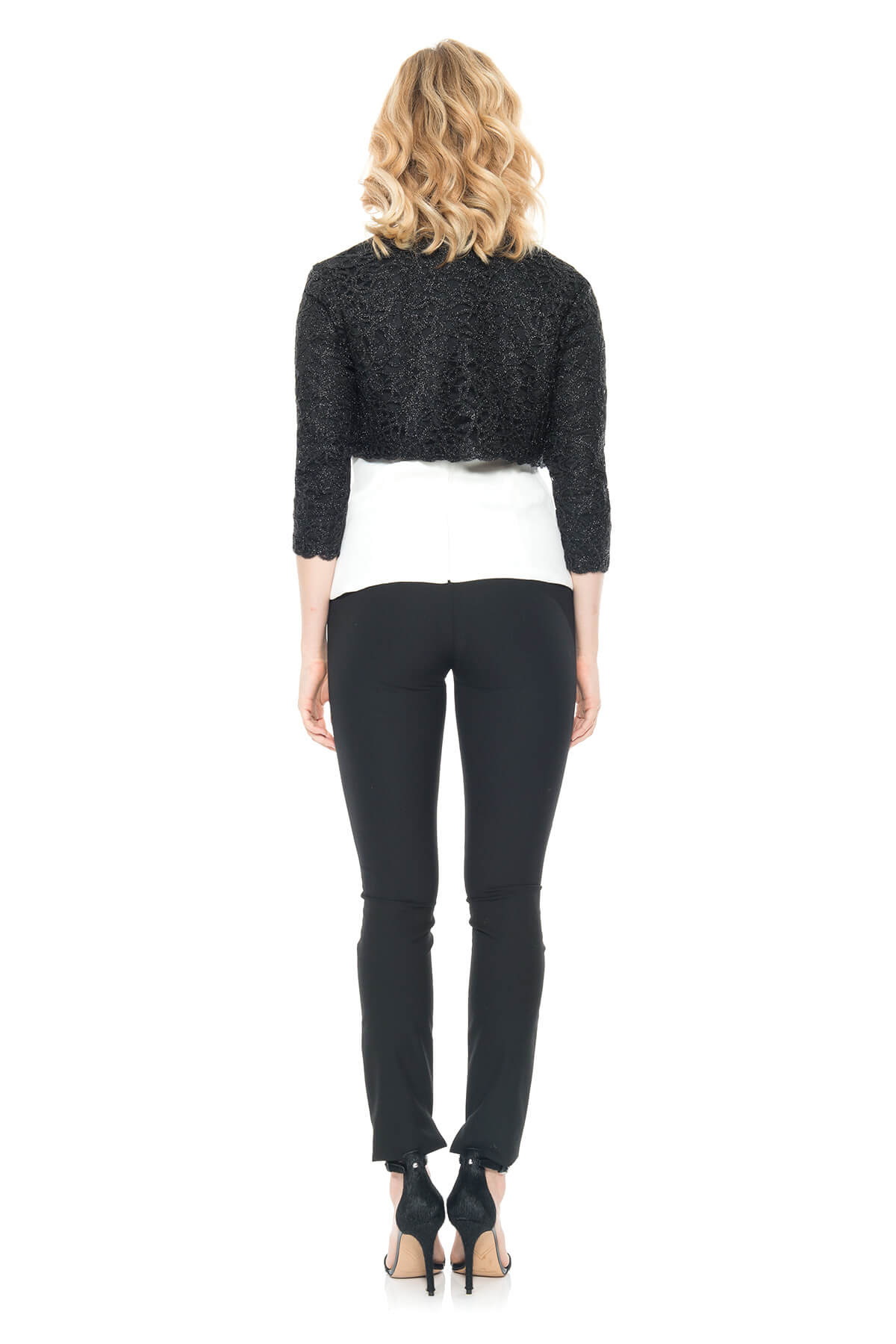 Tadashi Shoji - Coiled Embroidery on Tulle Bolero