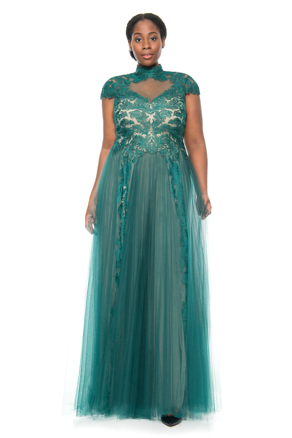 Tadashi Shoji Plus Size - Goldeneye Gown