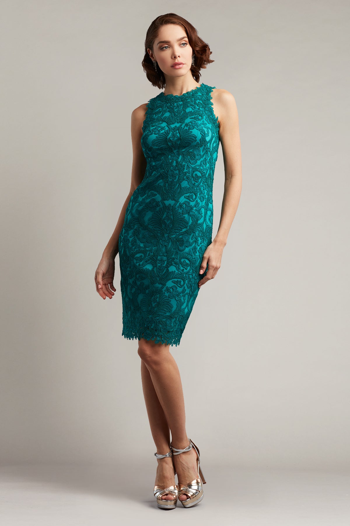 Laurel  Embroidered Tulle Dress