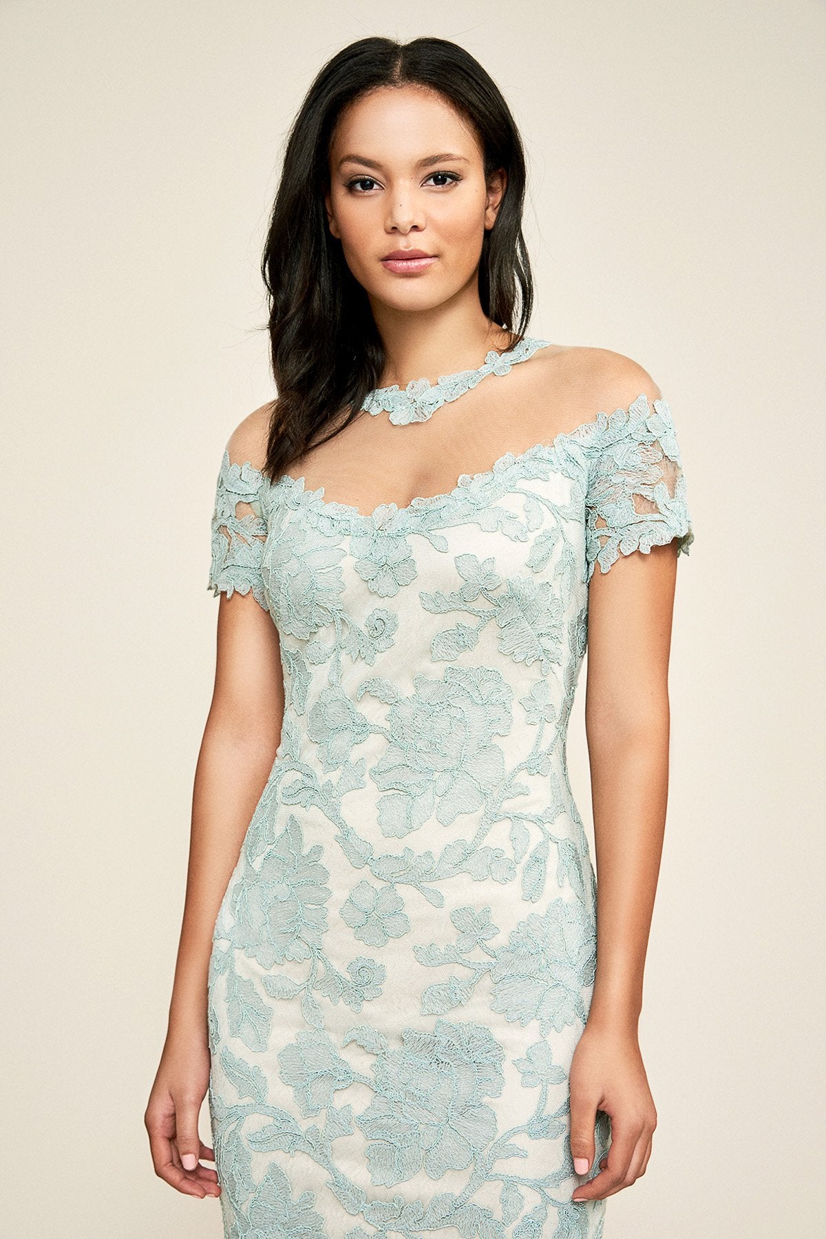 Tadashi Shoji - Hedy Off-The-Shoulder Illusion Dress