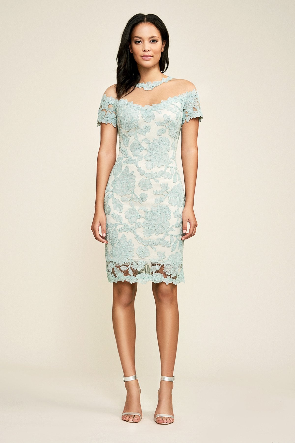 Tadashi Shoji - Hedy Off-The-Shoulder Illusion Dress