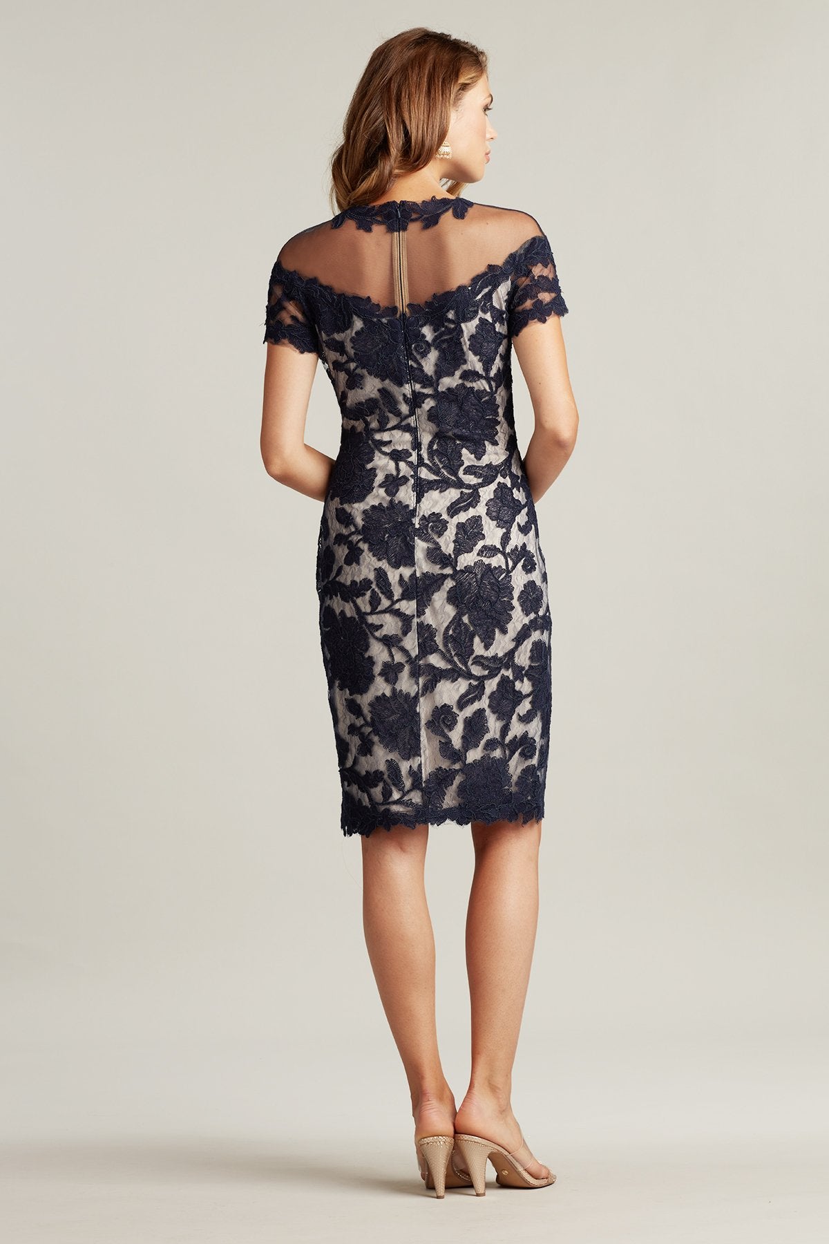 Agha Off-Shoulder Illusion Dress