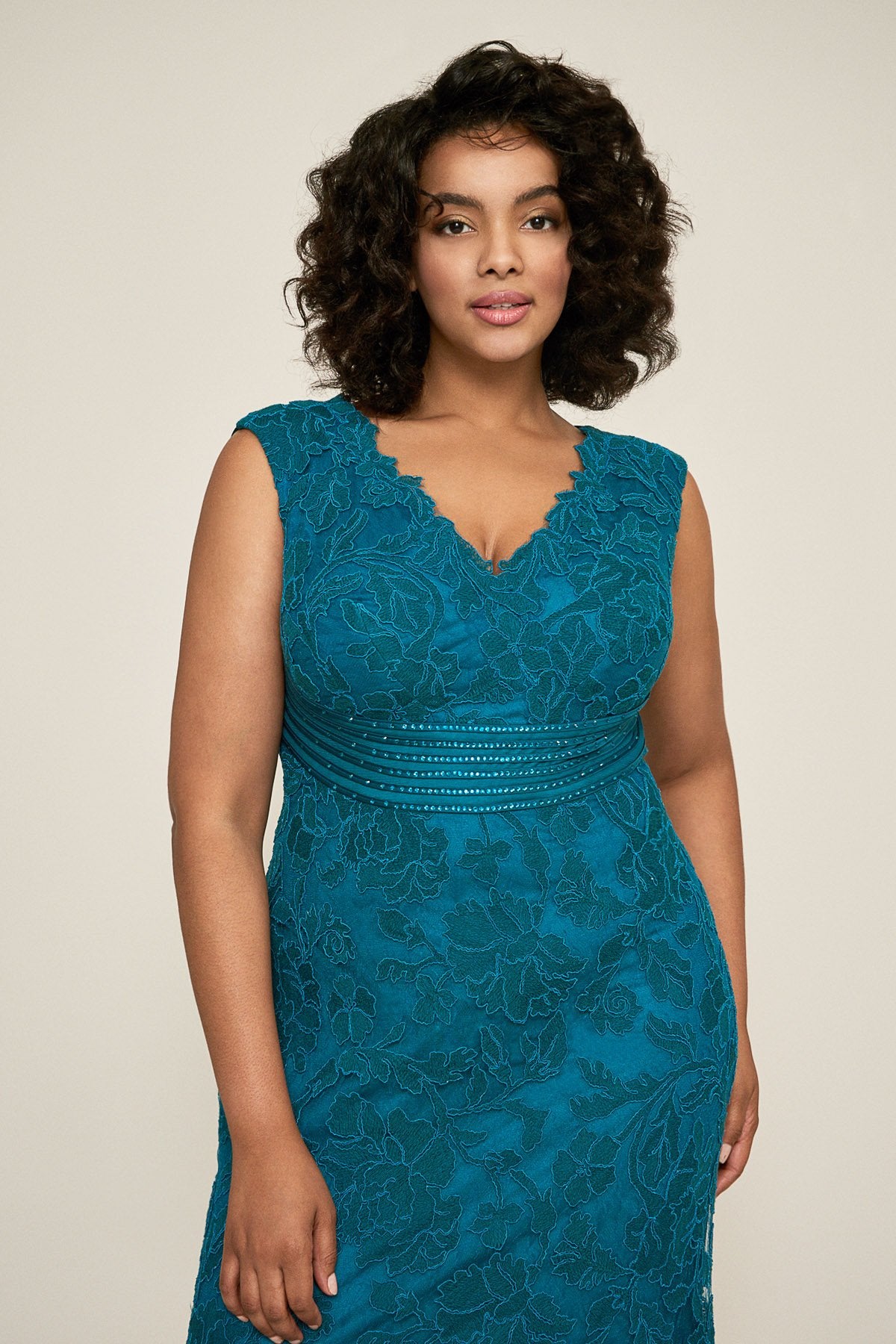 River Corded Embroidery Gown - PLUS SIZE