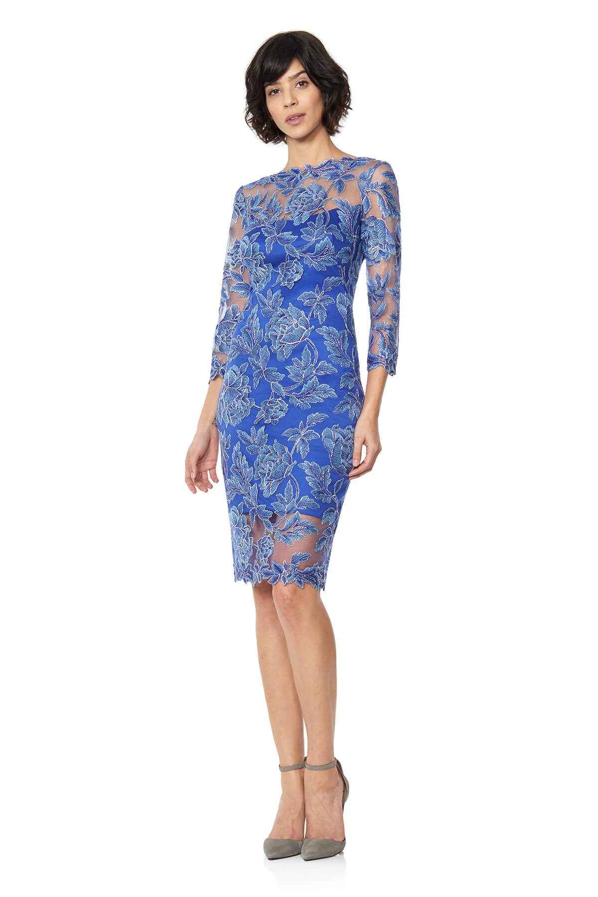 Tadashi Shoji - Peony Embroidered Lace Sheath