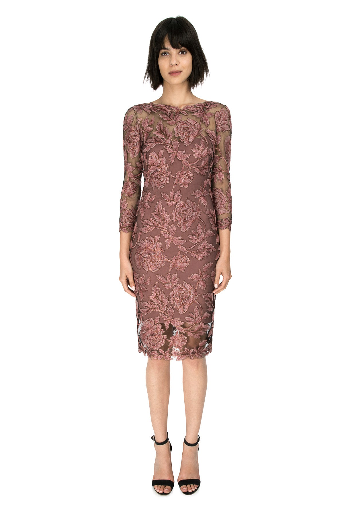 Tadashi Shoji - Peony Embroidered Lace Sheath