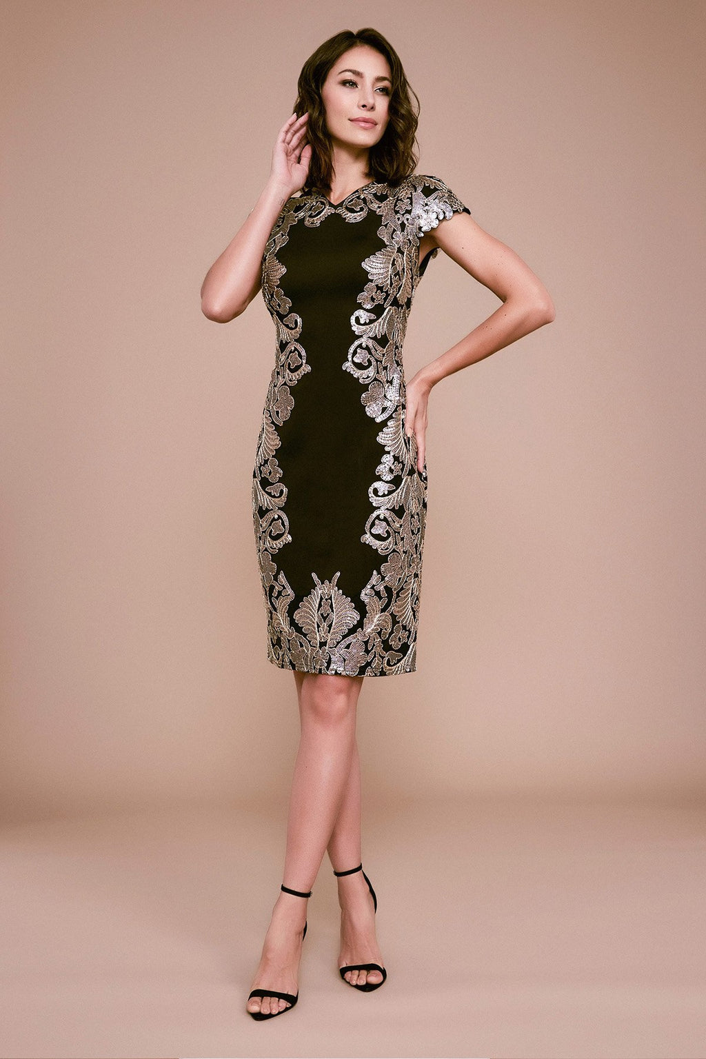 Tadashi Shoji - Nicollier Sequin Lace Neoprene Dress