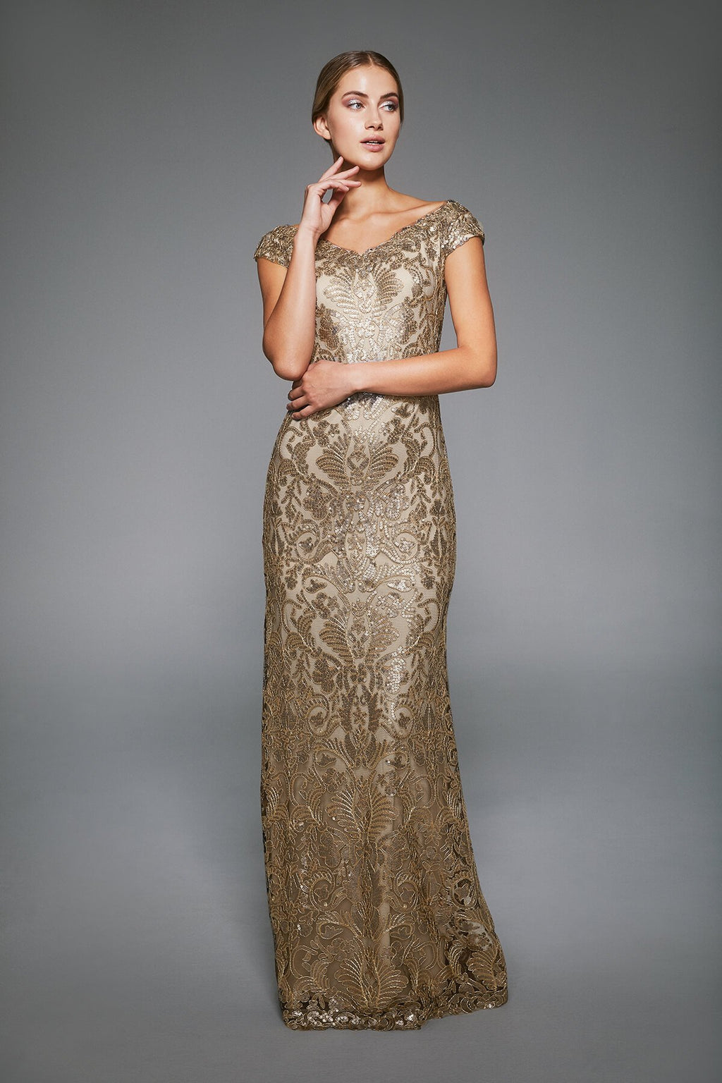 Tadashi Shoji -  Harford Sequin Gown
