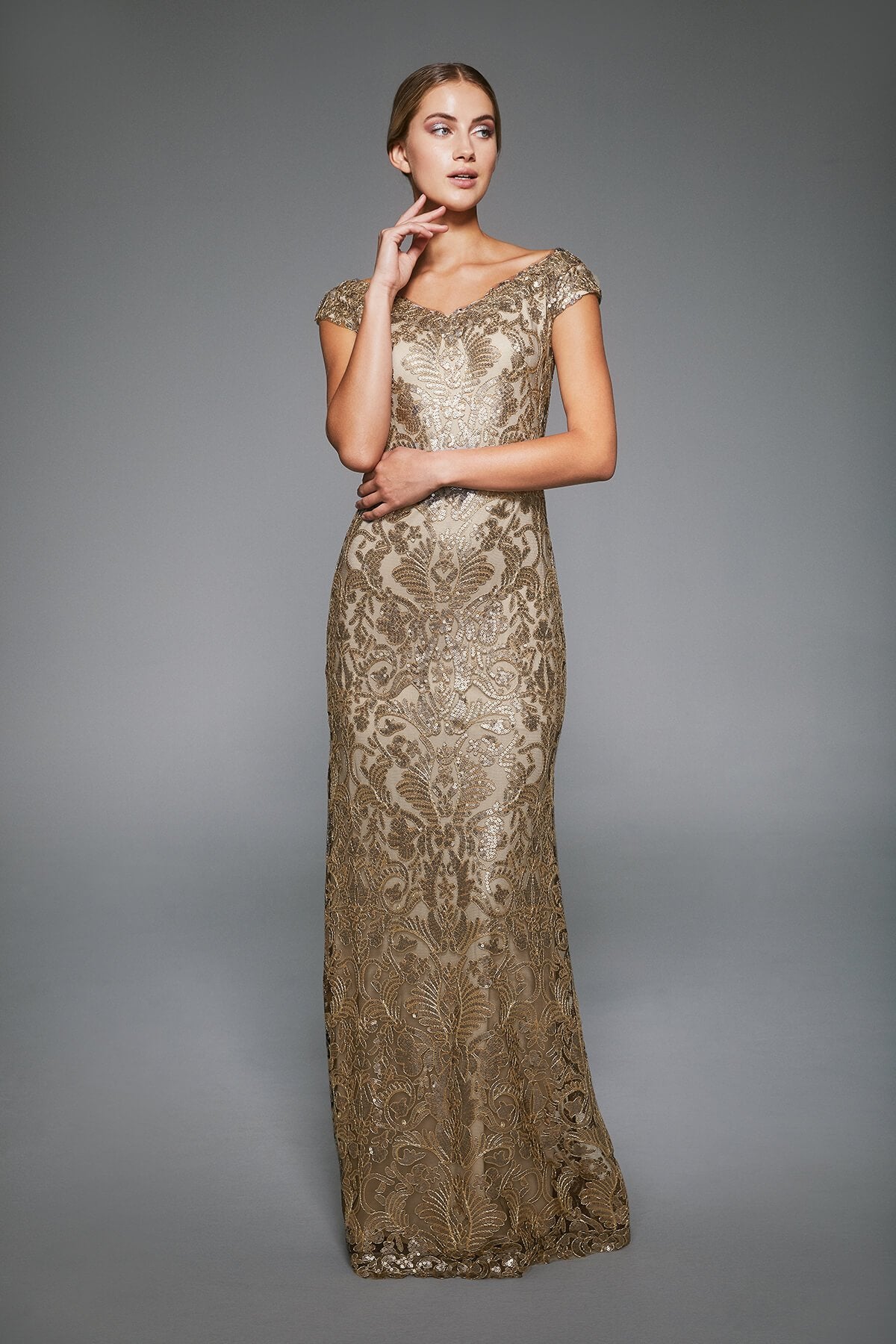 Tadashi Shoji -  Harford Sequin Gown