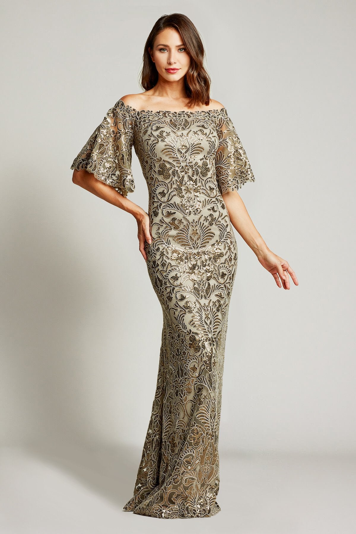Aribam Off-Shoulder Gown