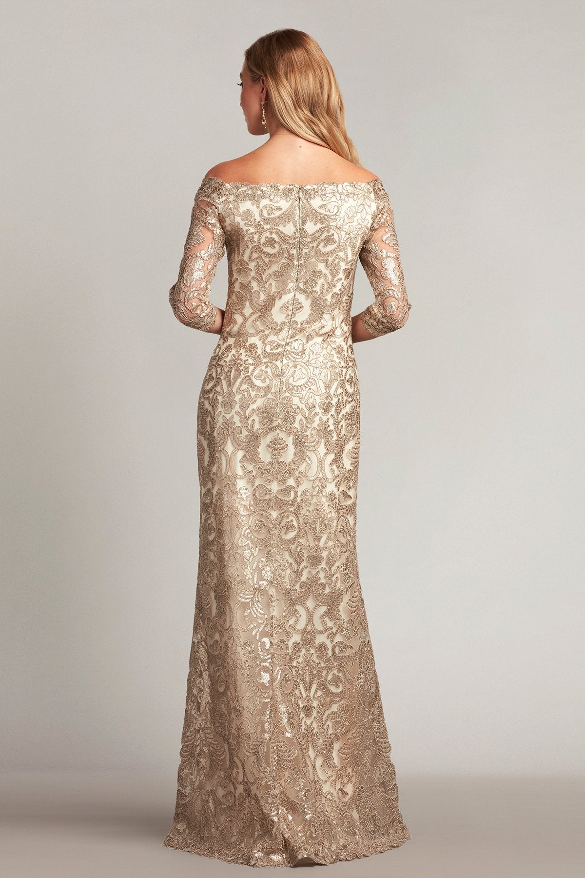 Jemison Sequin Embroidered Gown