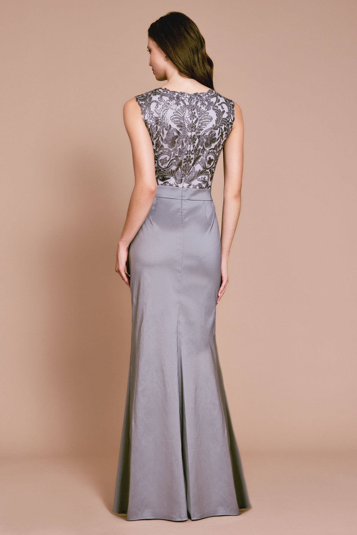 Donovan Sequin Crepe Gown