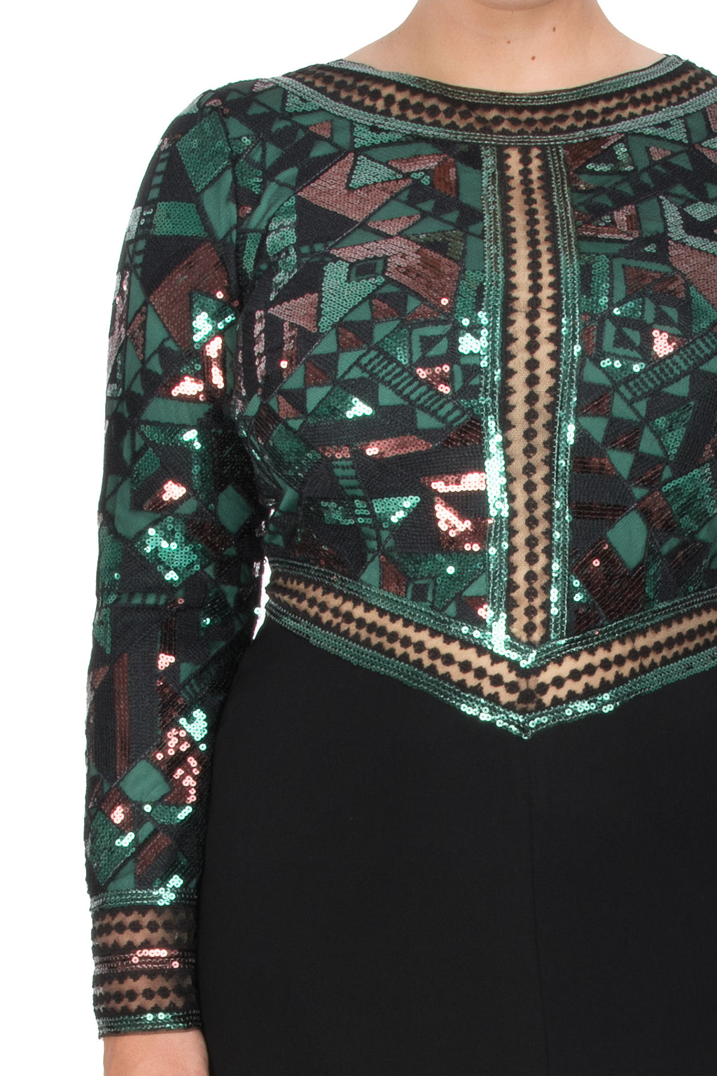 Tadashi Shoji Plus Size Detail - Cleo Gown 