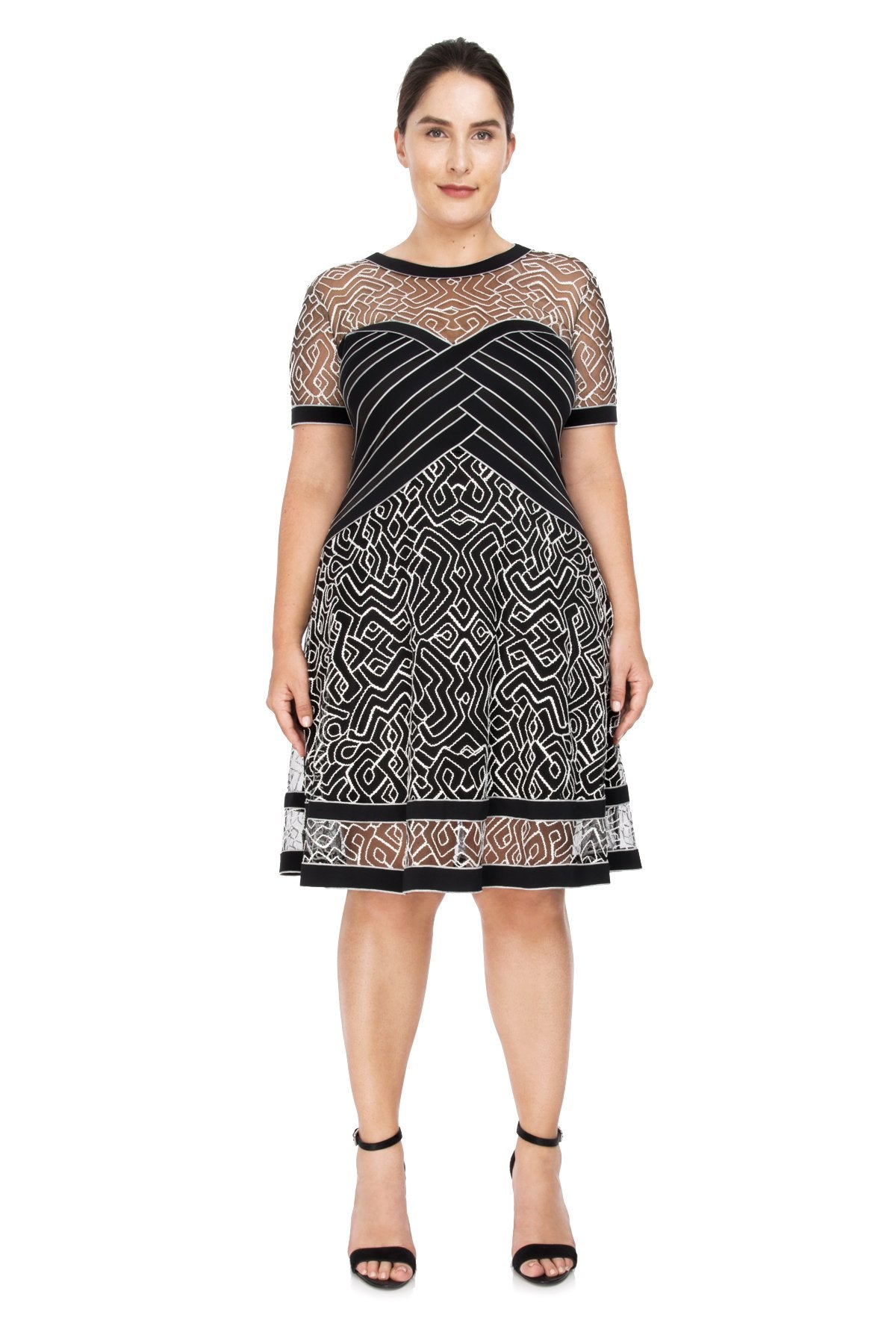 Tadashi Shoji Plus Size - Eliza Lace Evening Gown - PLUS SIZE