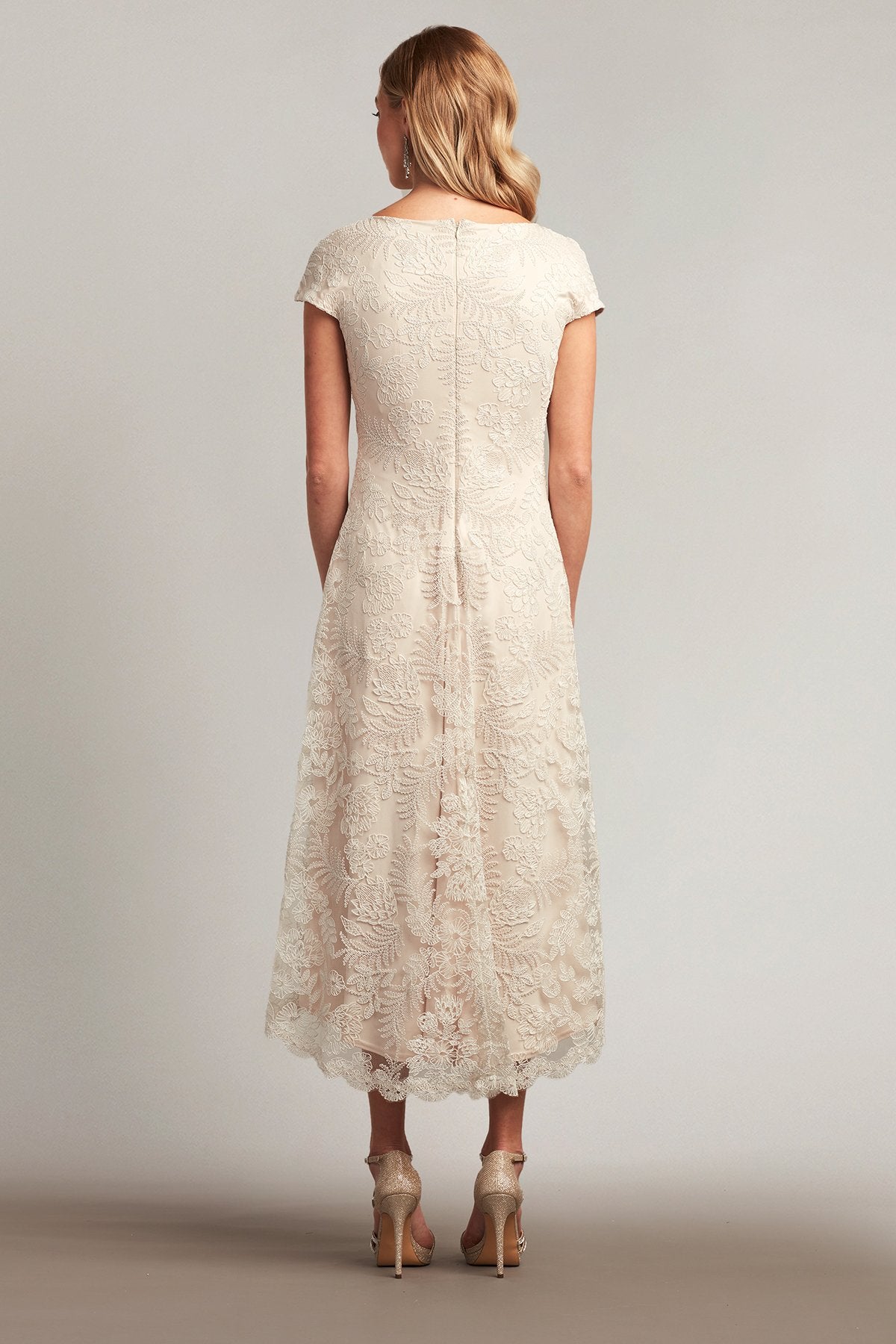 Val Embroidered High-Low Dress