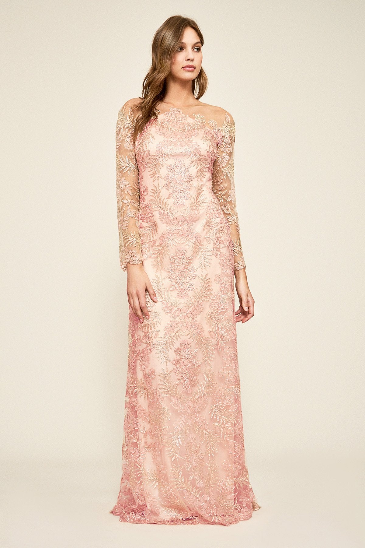 Jocelynn Embroidered Gown