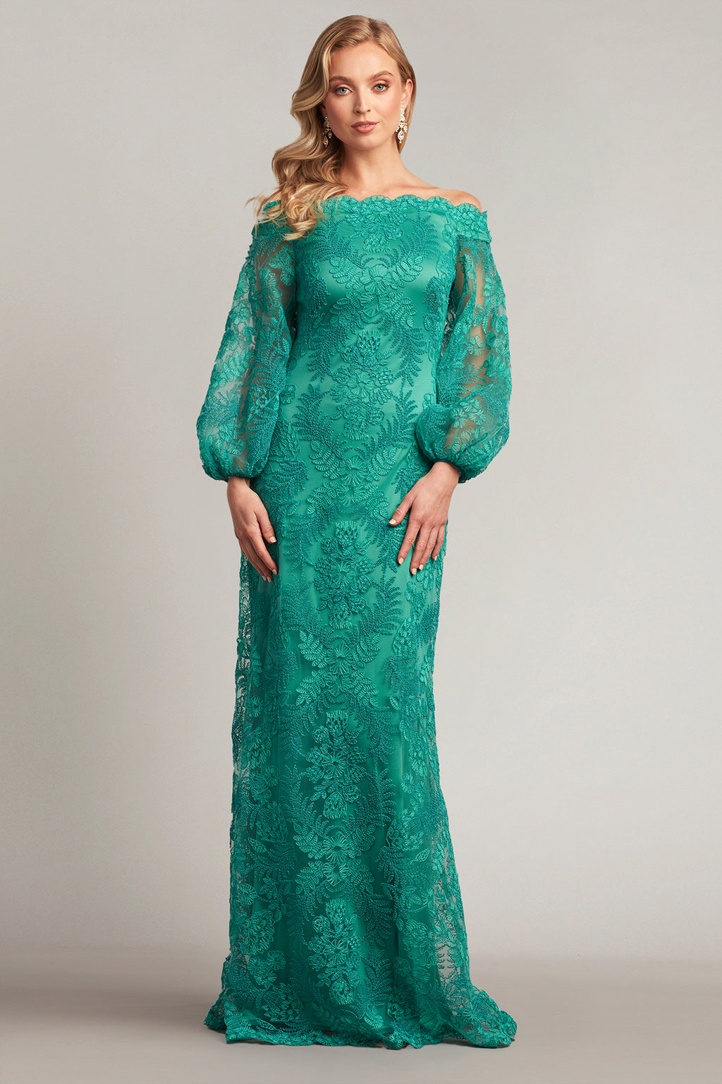 Cyphers Embroidered Bishop Sleeve Gown