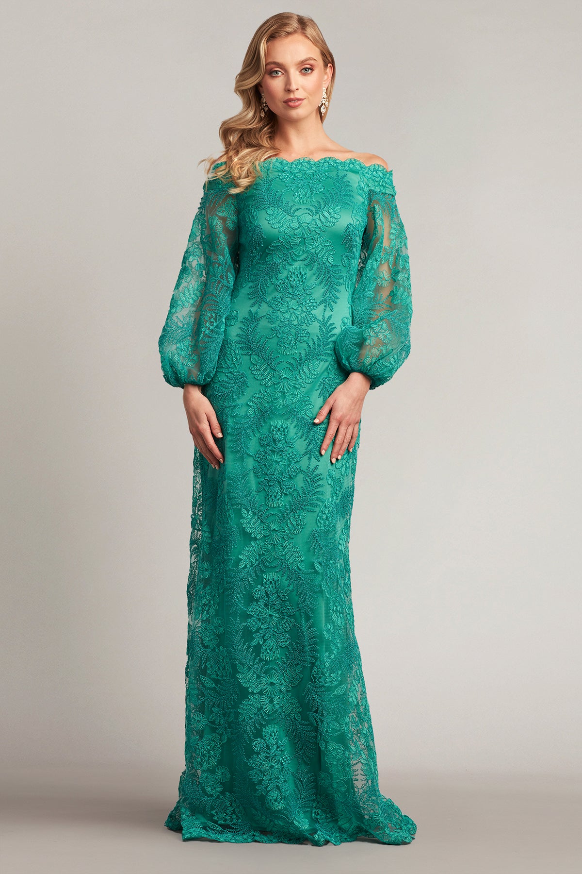 Cyphers Embroidered Bishop Sleeve Gown