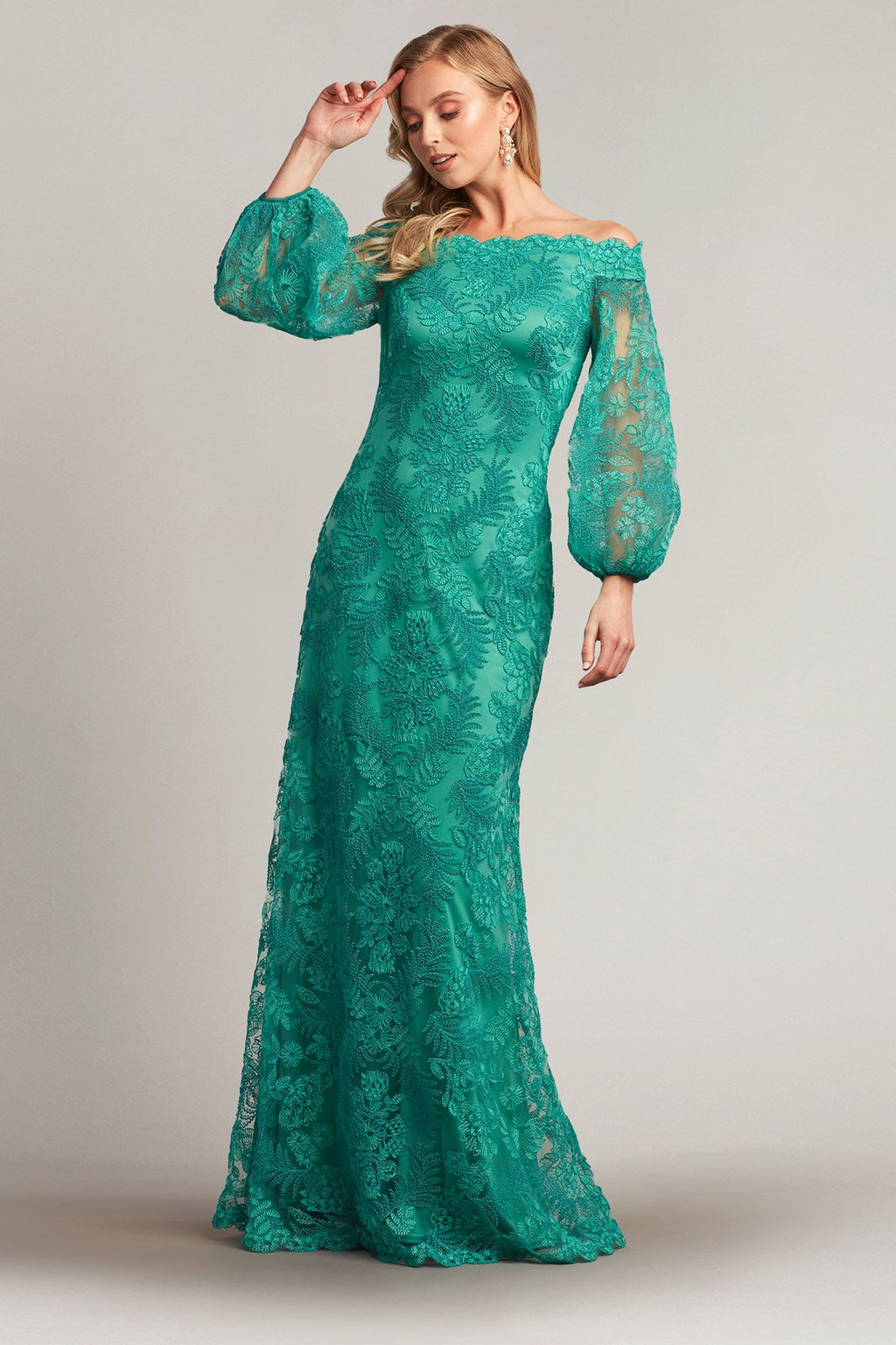 Cyphers Embroidered Bishop Sleeve Gown