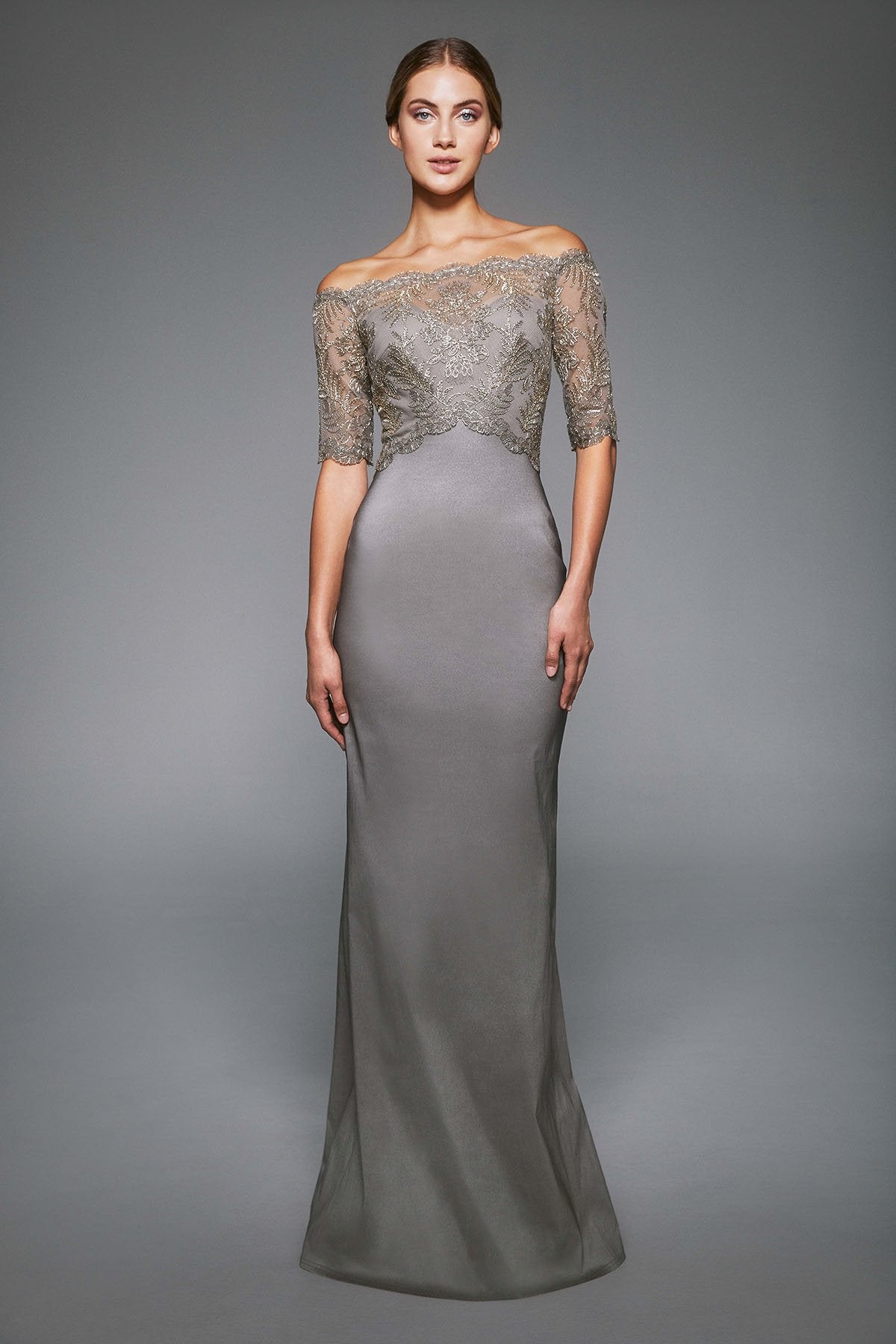 Tadashi Shoji - Winston Off-the-Shoulder Taffeta Gown