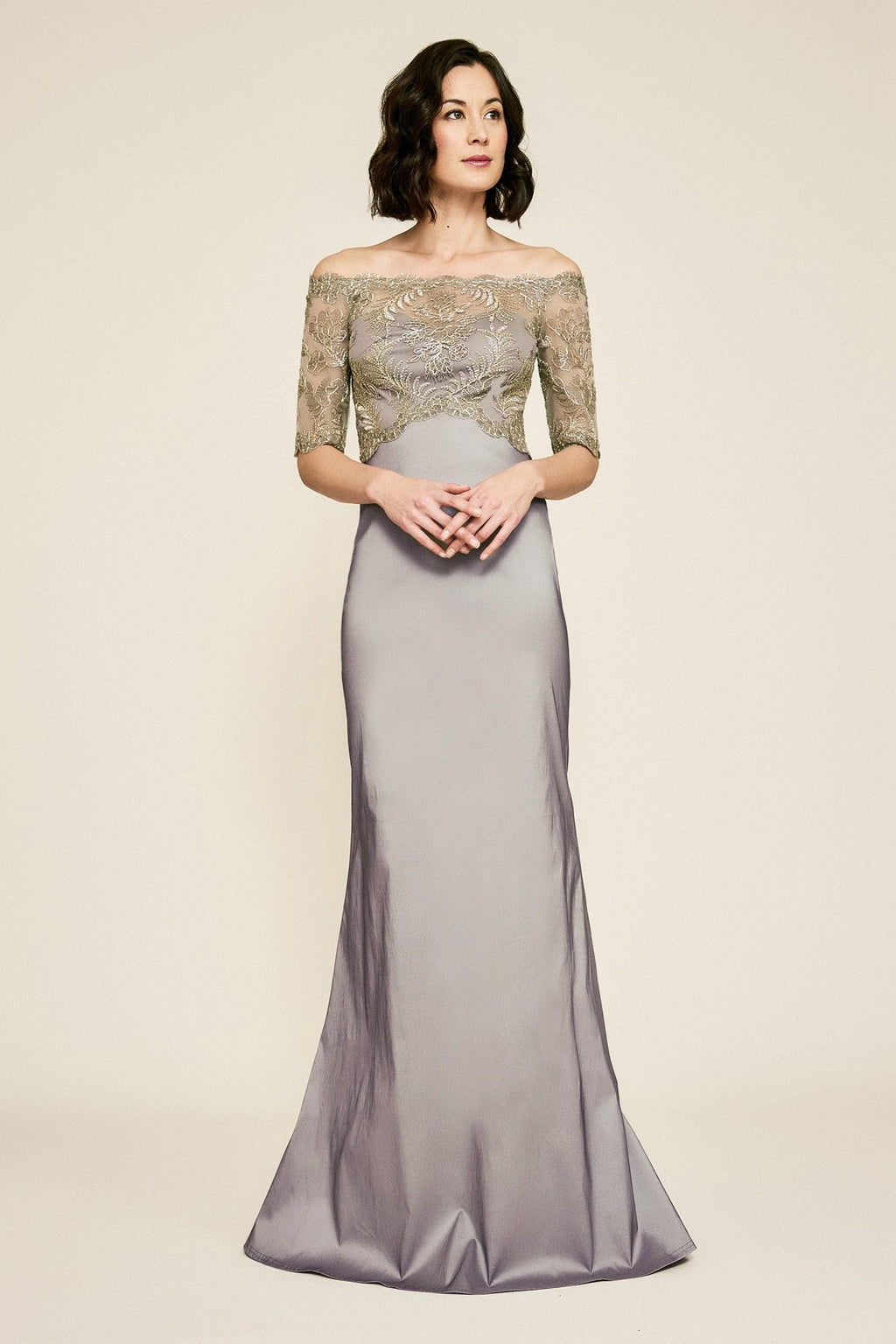 Tadashi Shoji - Winston Off-the-Shoulder Taffeta Gown