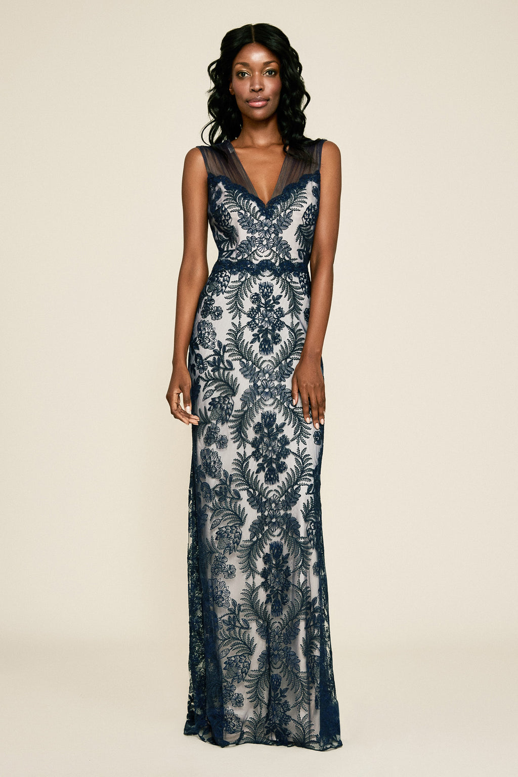 Tadashi Shoji - Gibson Corded Lace Gown - PETITE