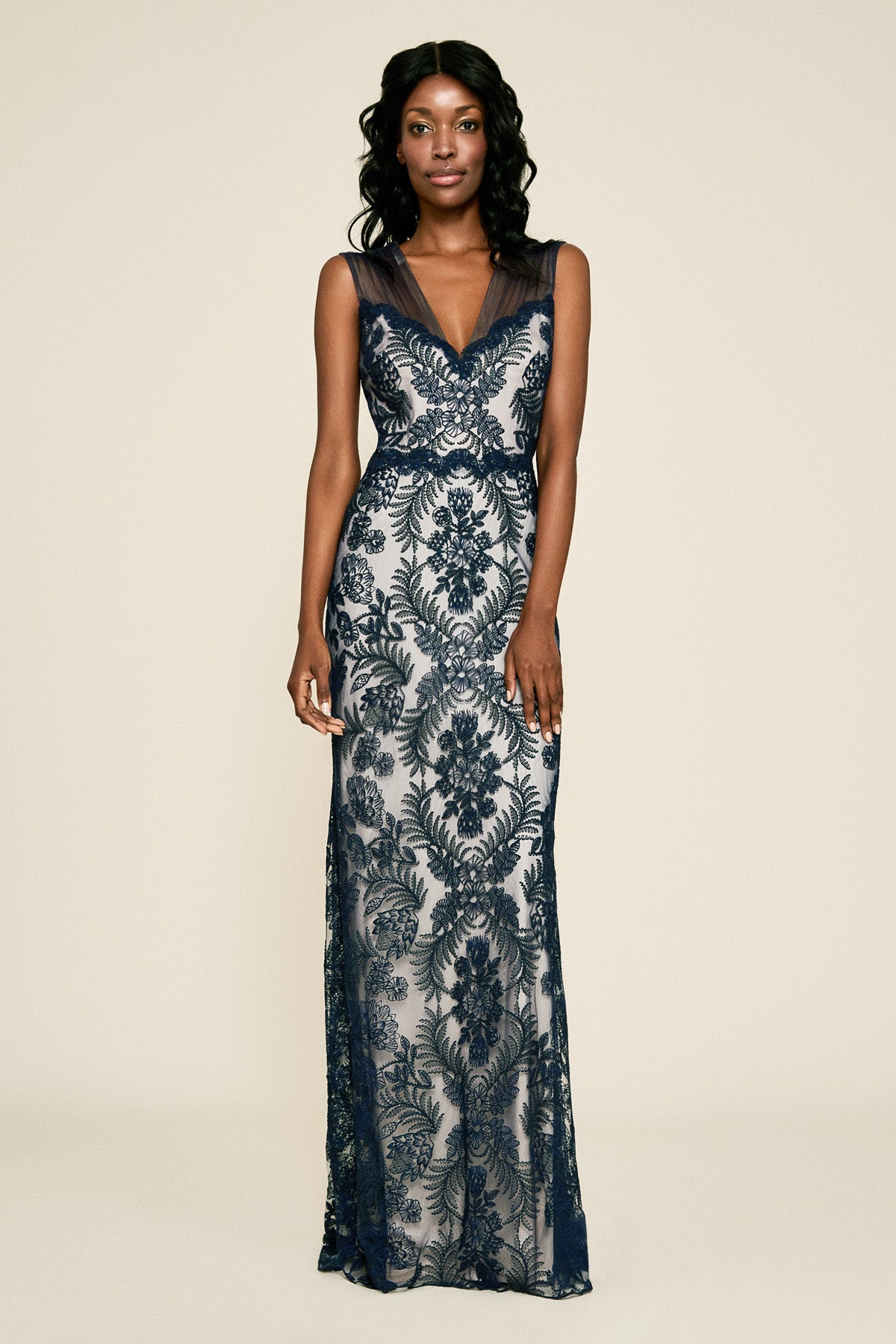 Tadashi Shoji - Gibson Corded Lace Gown - PETITE