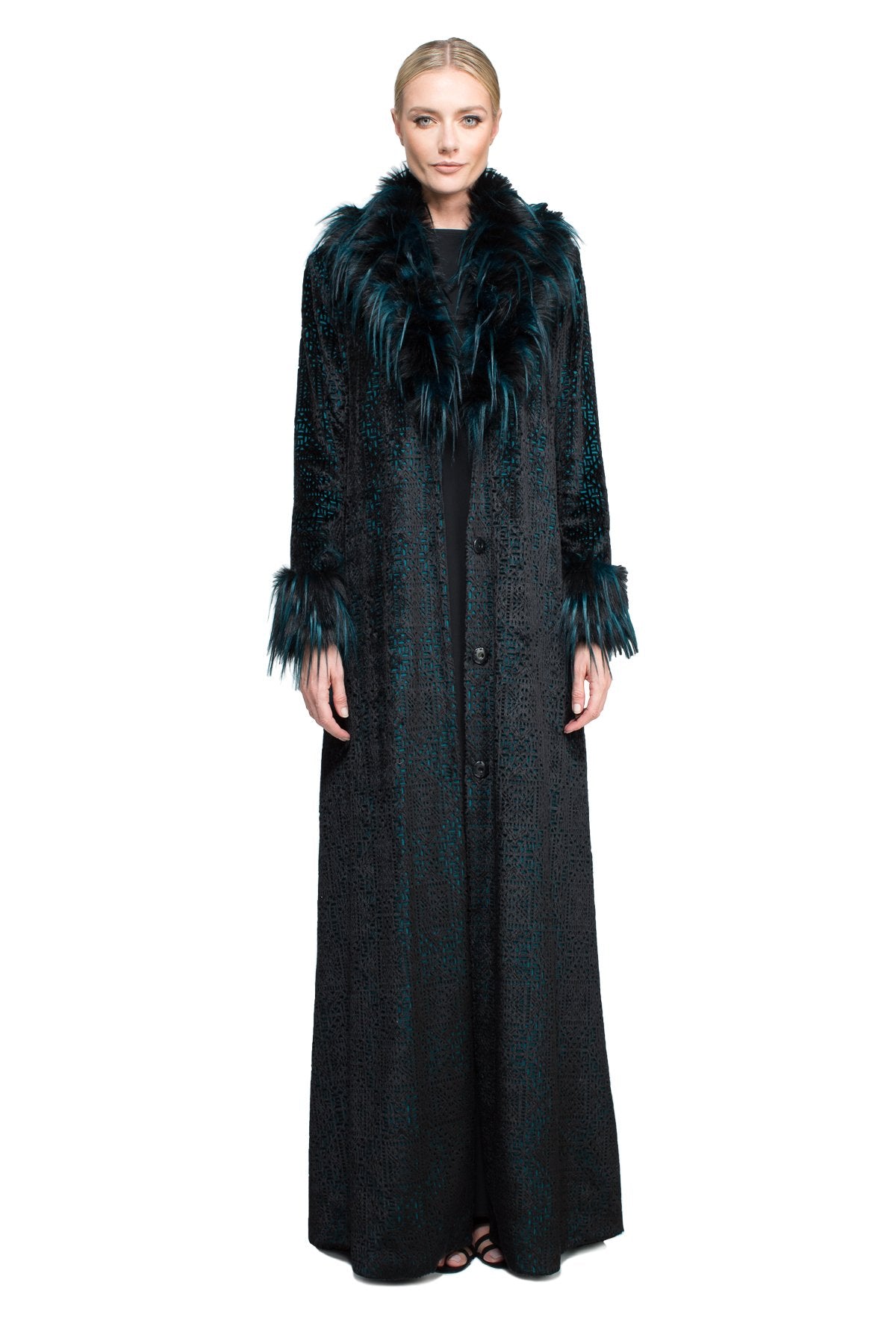 Tadashi Shoji - Lola Floor-Length Coat 