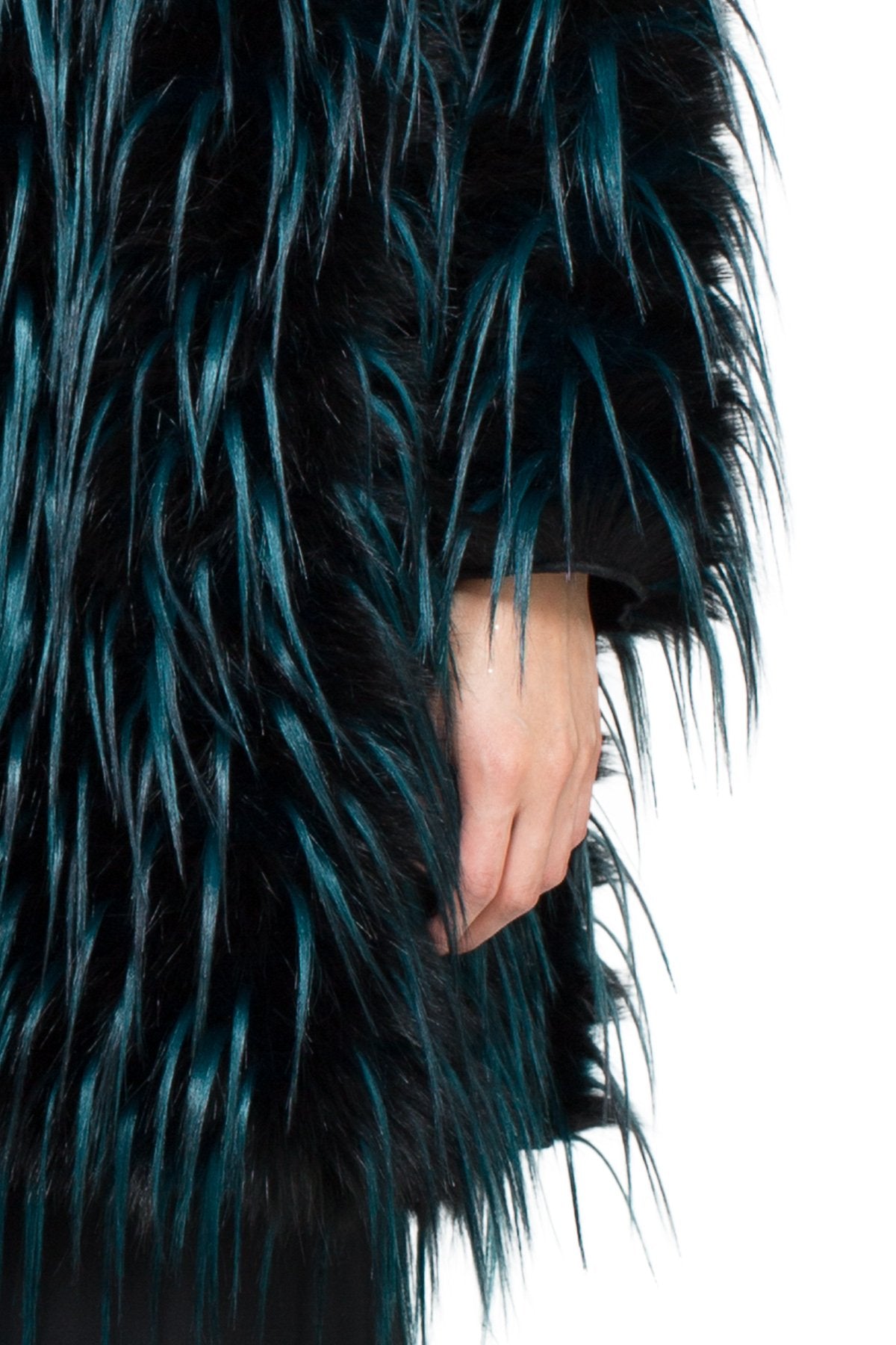Tadashi Shoji Detail - Phoenix Faux Fur Coat
