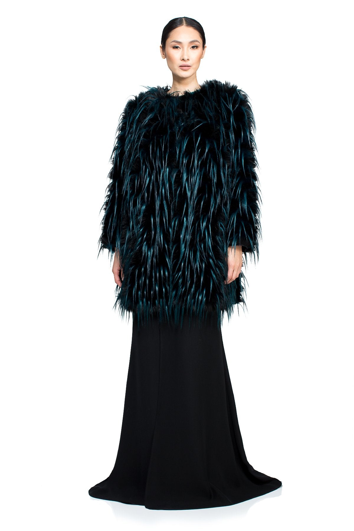 Tadashi Shoji Side - Phoenix Faux Fur Coat