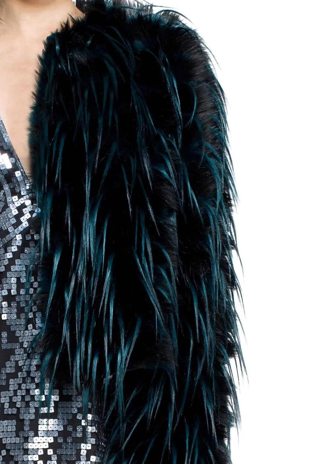 Tadashi Shoji Detail - Madison Faux Fur Coat 