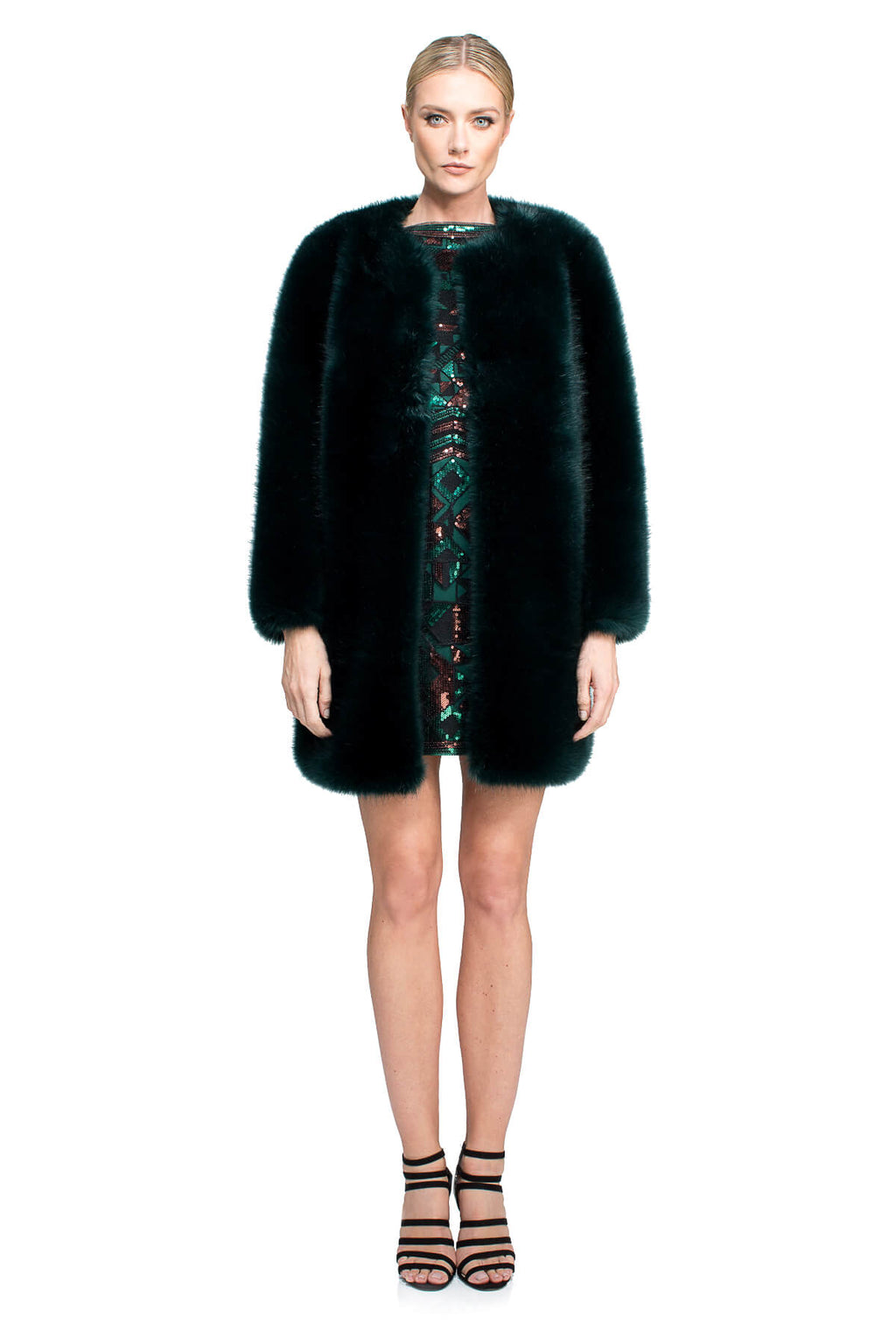 Tadashi Shoji - Hepburn Faux Fur Coat