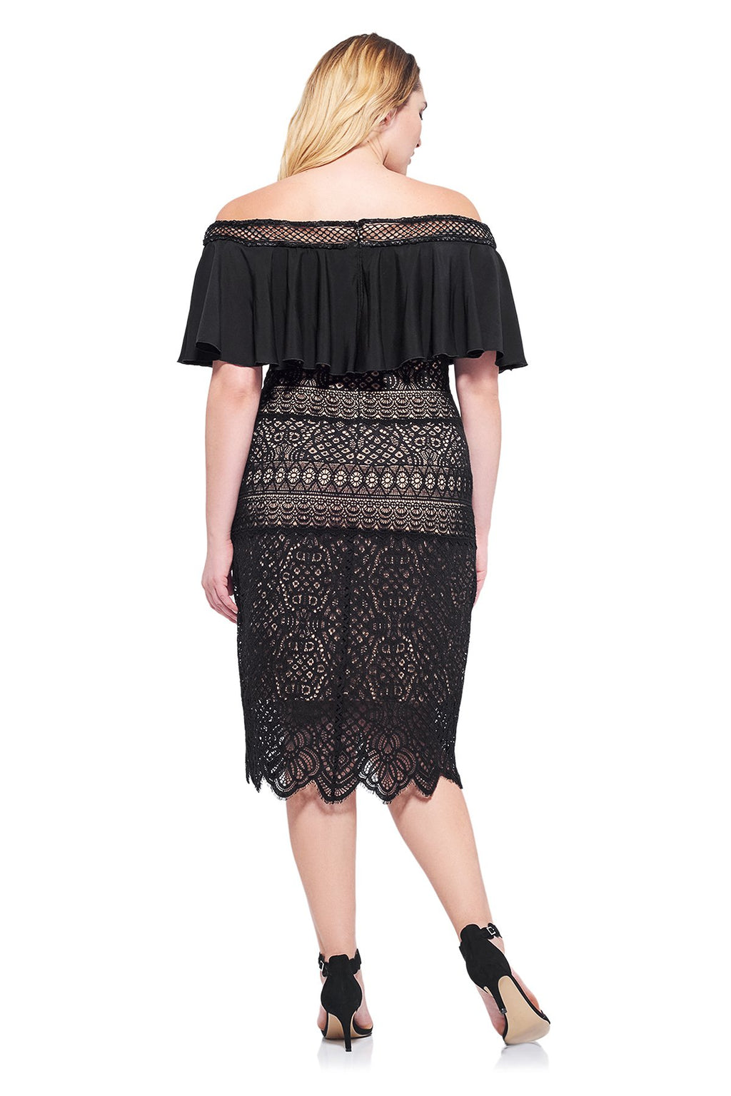 Tadashi Shoji Plus Size - Alexia Off- Shoulder Dress