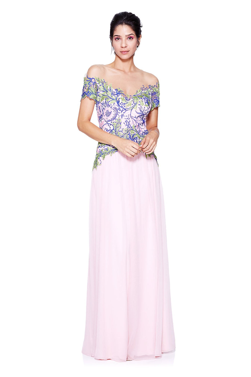 Nour Off-The-Shoulder Gown