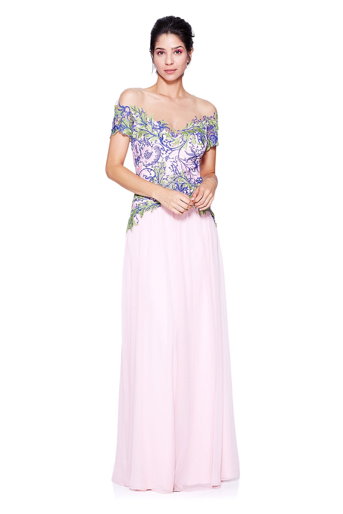 Nour Off-The-Shoulder Gown